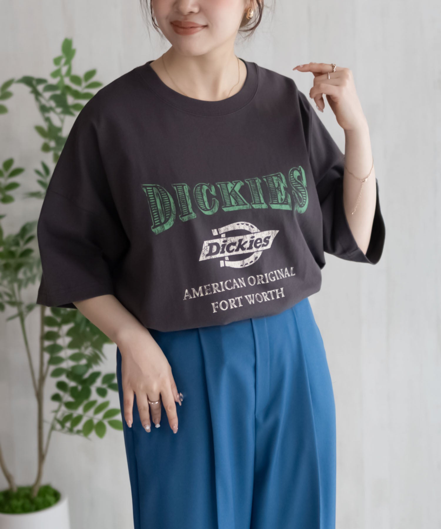 ディッキーズ Dickies バイオ加工カレッジTシャツ （レッド） レッド
