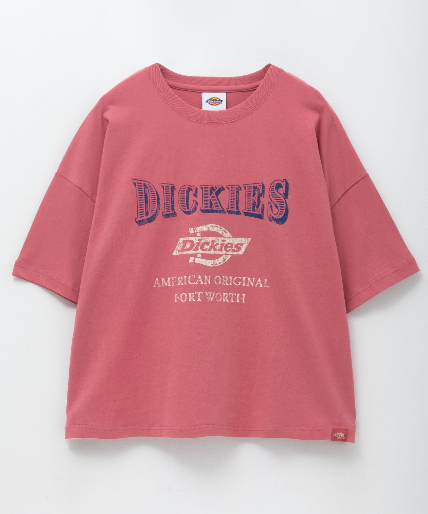 ディッキーズ Dickies バイオ加工カレッジTシャツ （レッド） レッド