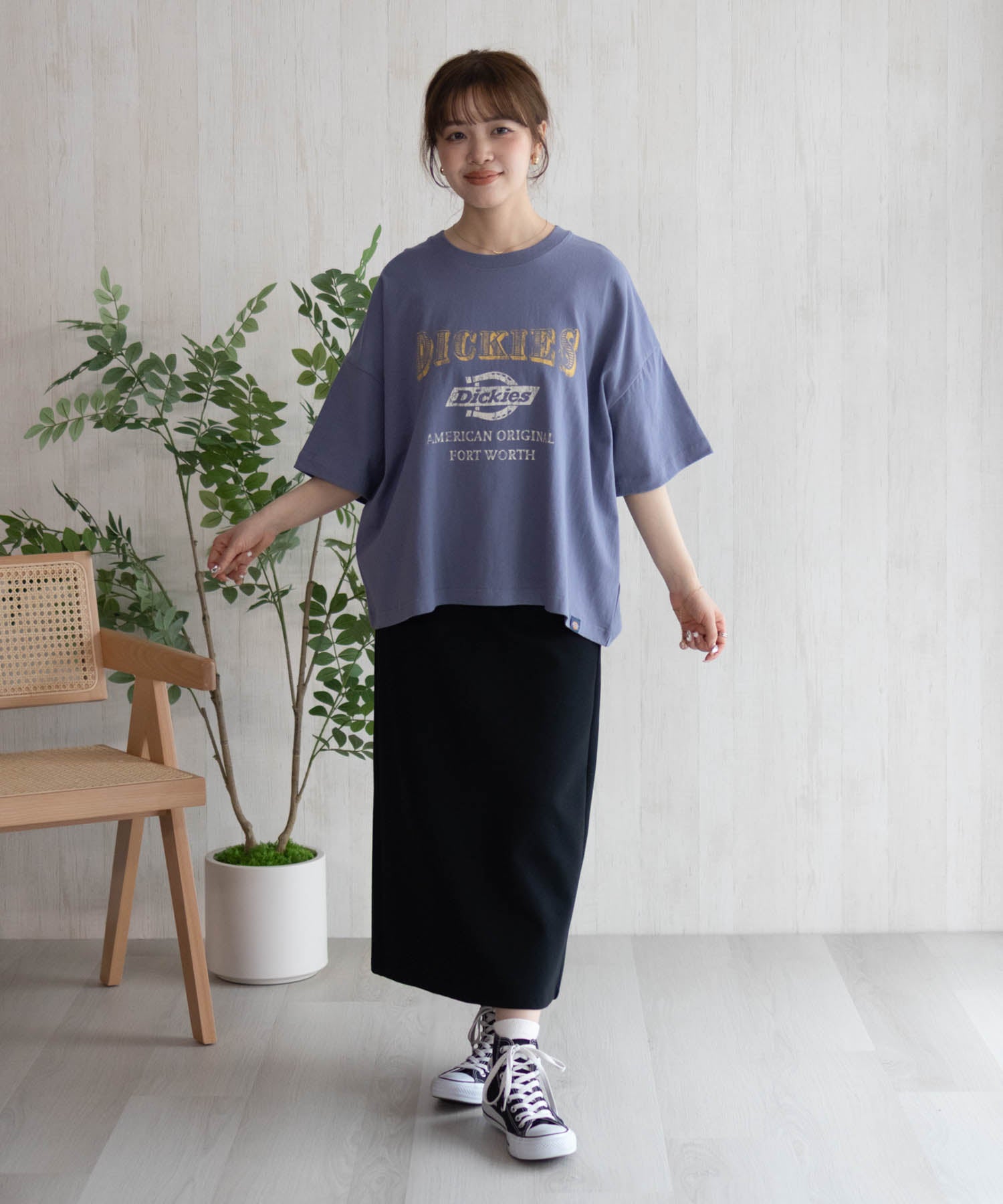 ディッキーズ Dickies バイオ加工カレッジTシャツ （レッド） レッド