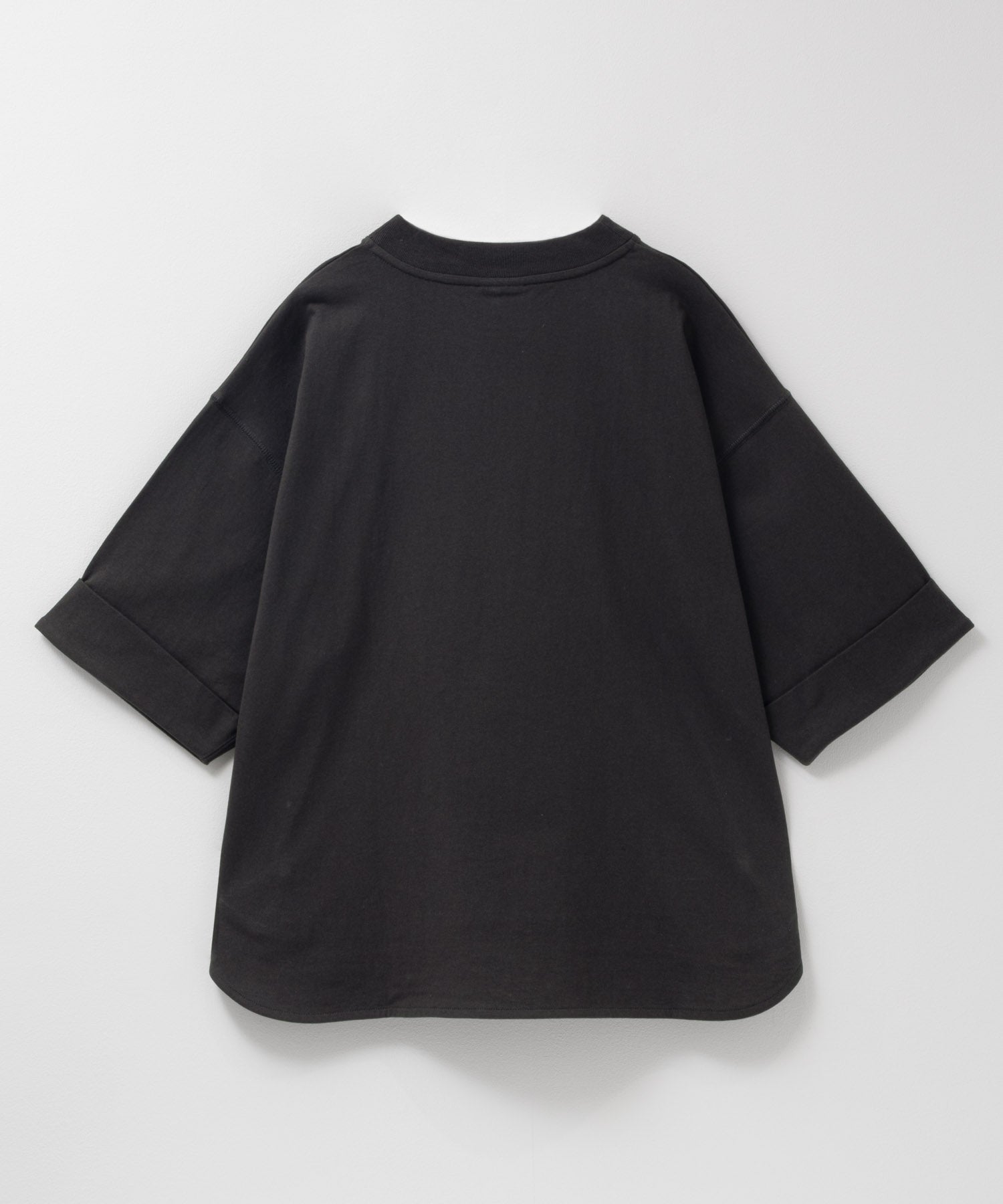 ディッキーズ Dickies 刺繍6分袖ロールアップTシャツ （グレージュ） グレージュ