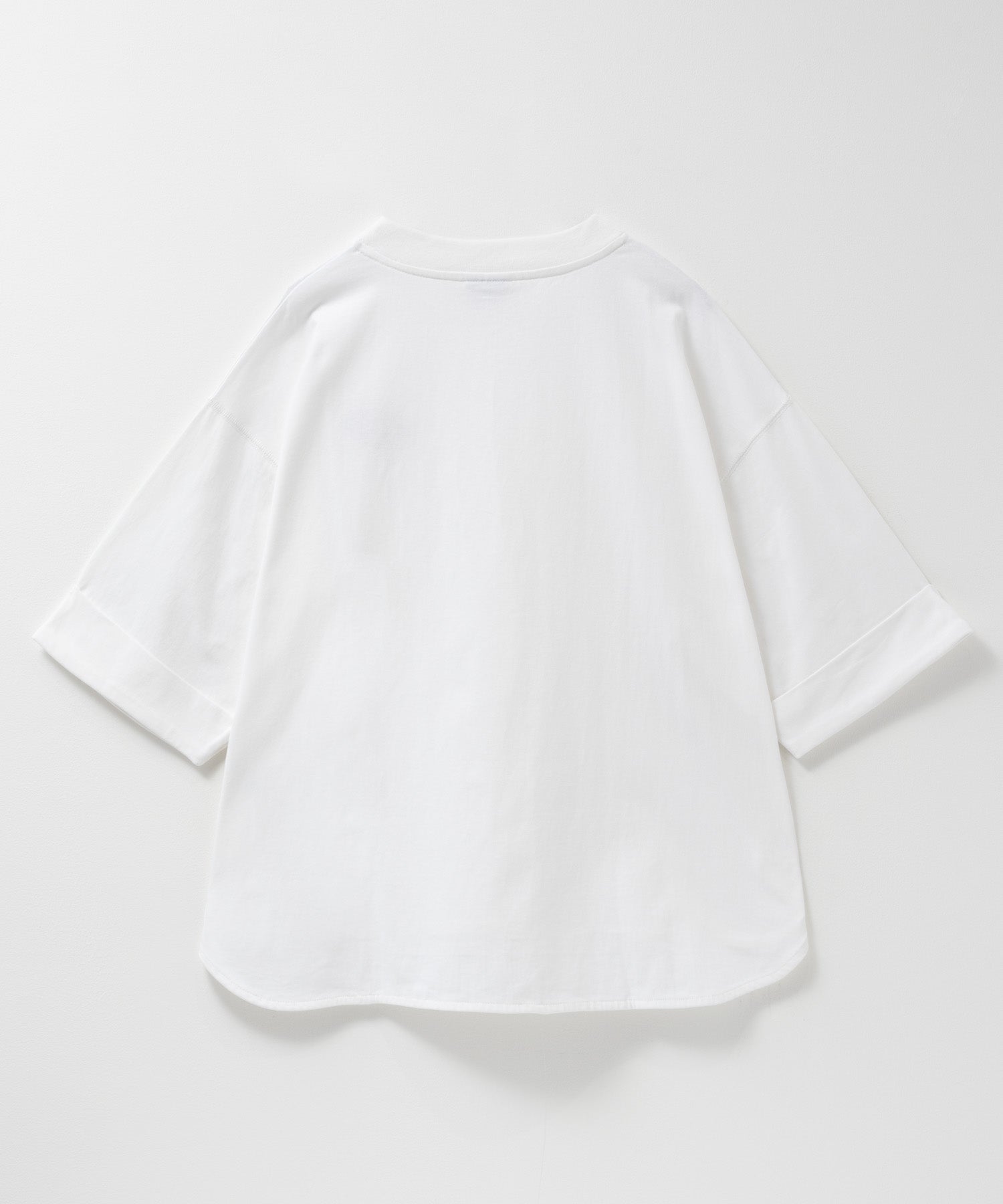 ディッキーズ Dickies 刺繍6分袖ロールアップTシャツ （グレージュ） グレージュ