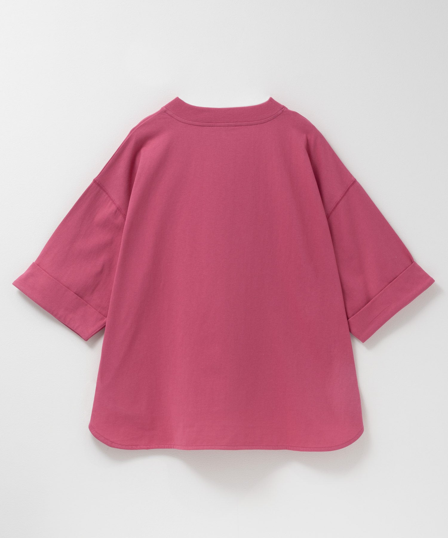 ディッキーズ Dickies 刺繍6分袖ロールアップTシャツ （グレージュ） グレージュ