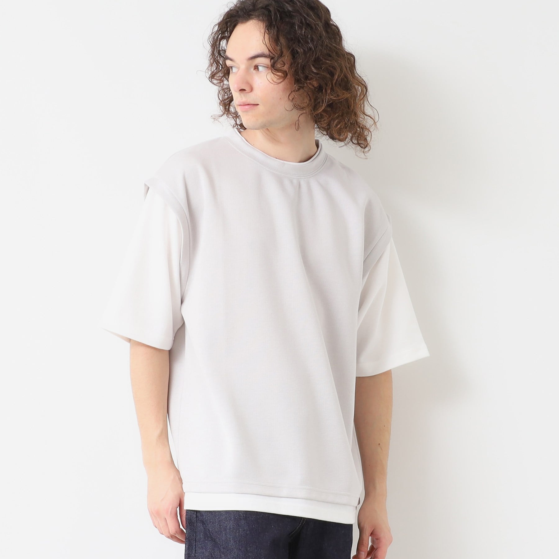 デッサン Dessin レイヤードライクTシャツ （ライトグレー(011)） ライトグレー(011)