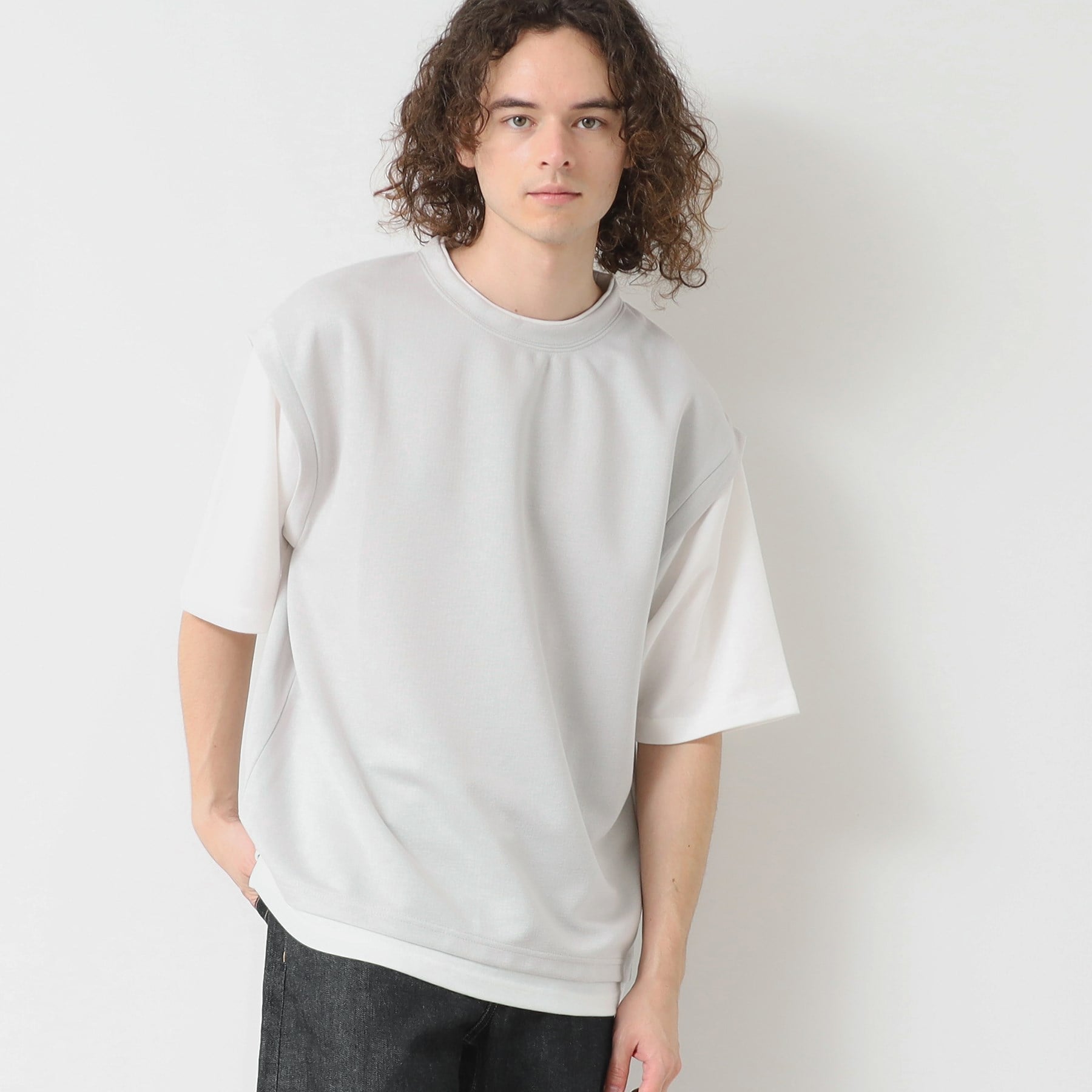 デッサン Dessin レイヤードライクTシャツ （ライトグレー(011)） ライトグレー(011)