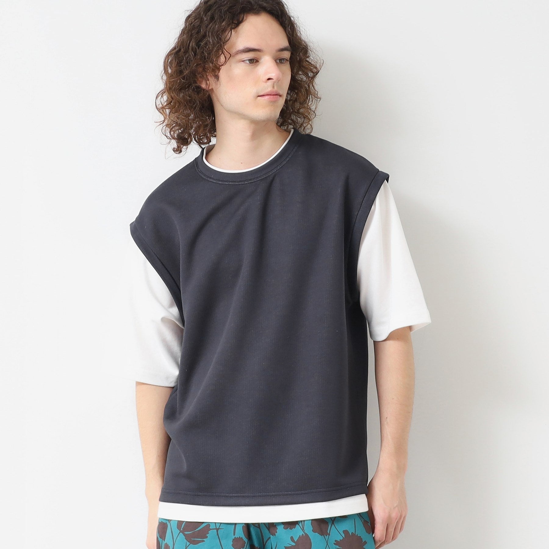 デッサン Dessin レイヤードライクTシャツ （ネイビー(094)） ネイビー(094)