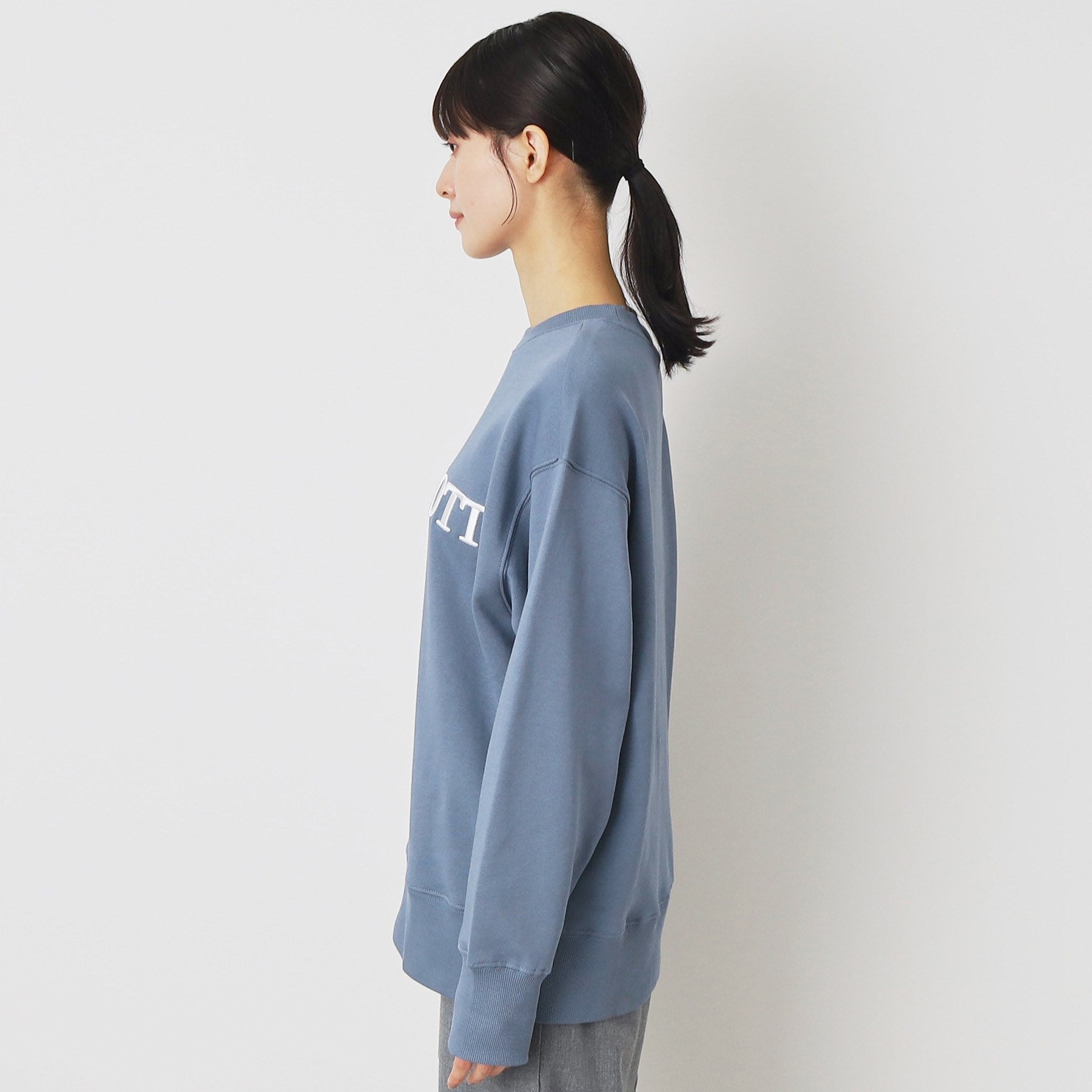 デッサン Dessin 【ユニセックス】3D刺繍スウェット （グレージュ(050)） グレージュ(050)