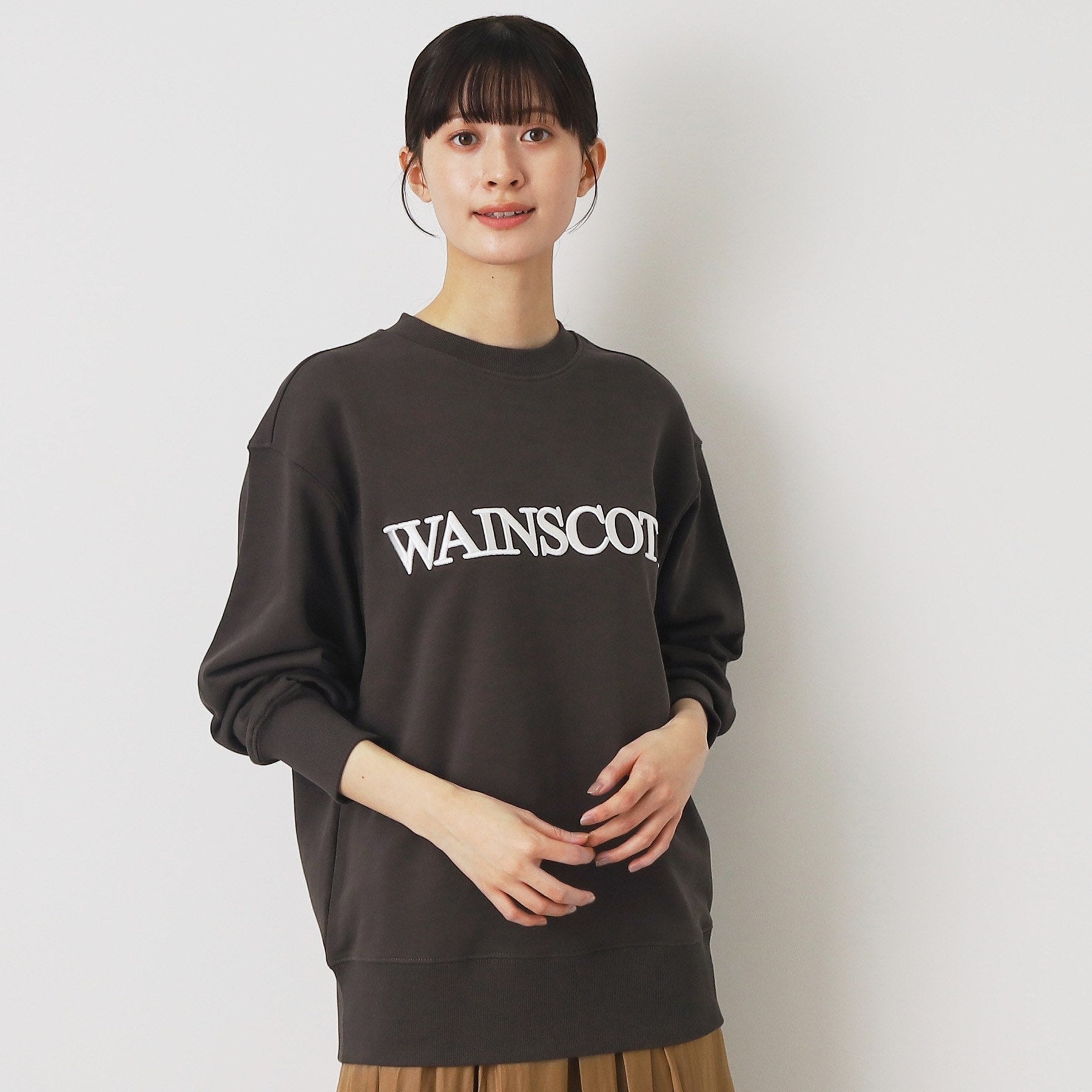 デッサン Dessin 【ユニセックス】3D刺繍スウェット （チャコールグレー(014)） チャコールグレー(014)