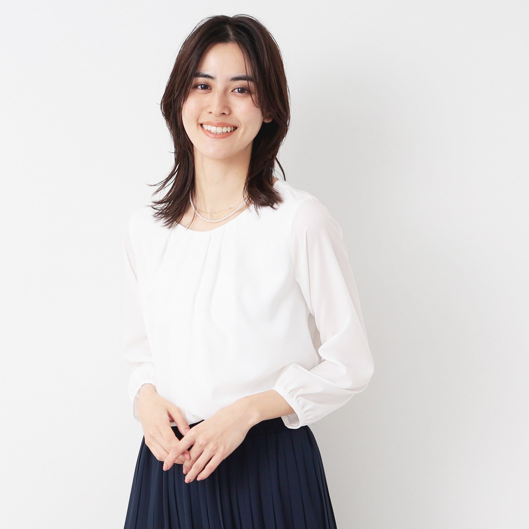 Dessin Dessin 【Entrance/Graduation Ceremony】 Georgette Blouse