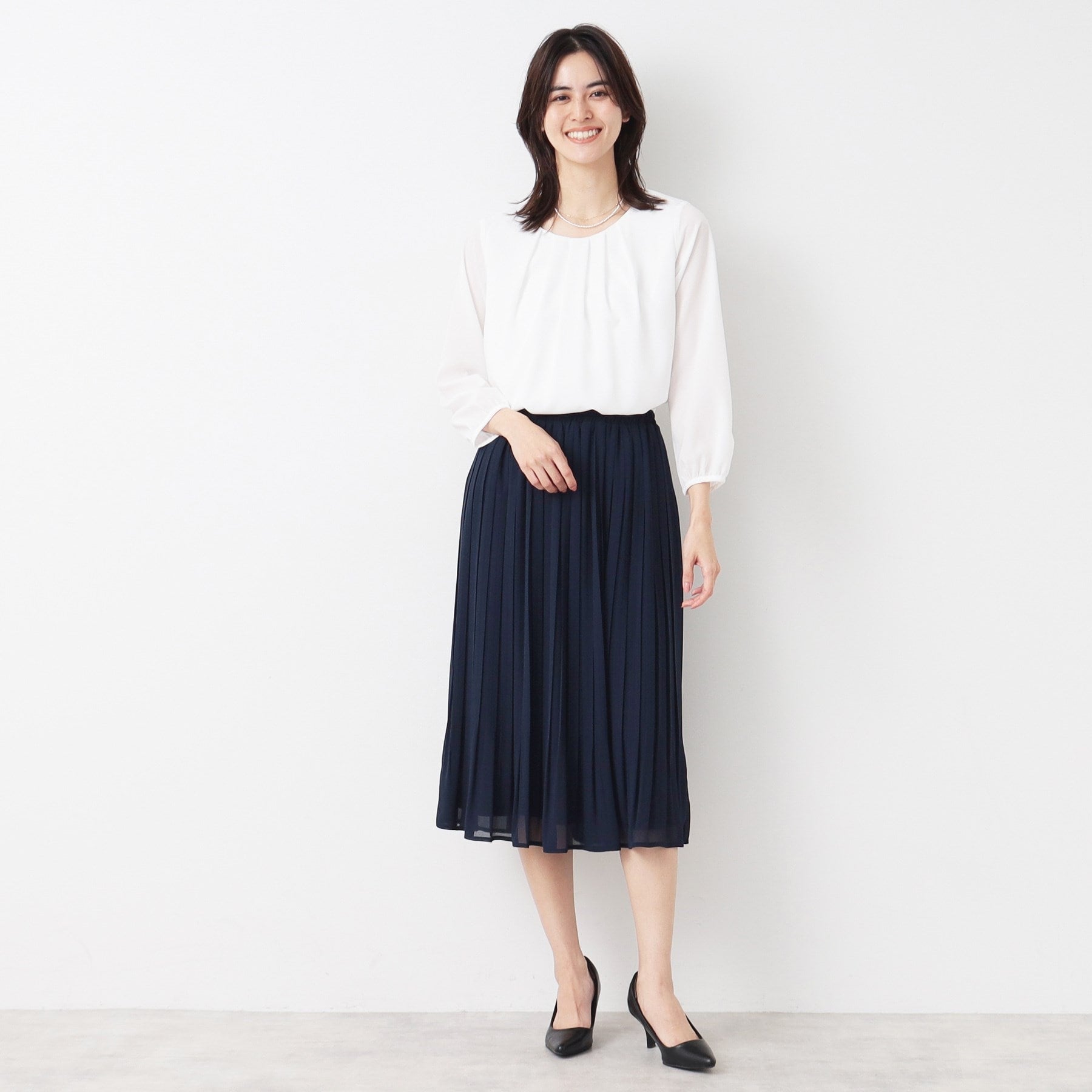 Dessin Dessin 【Entrance/Graduation Ceremony】 Georgette Blouse