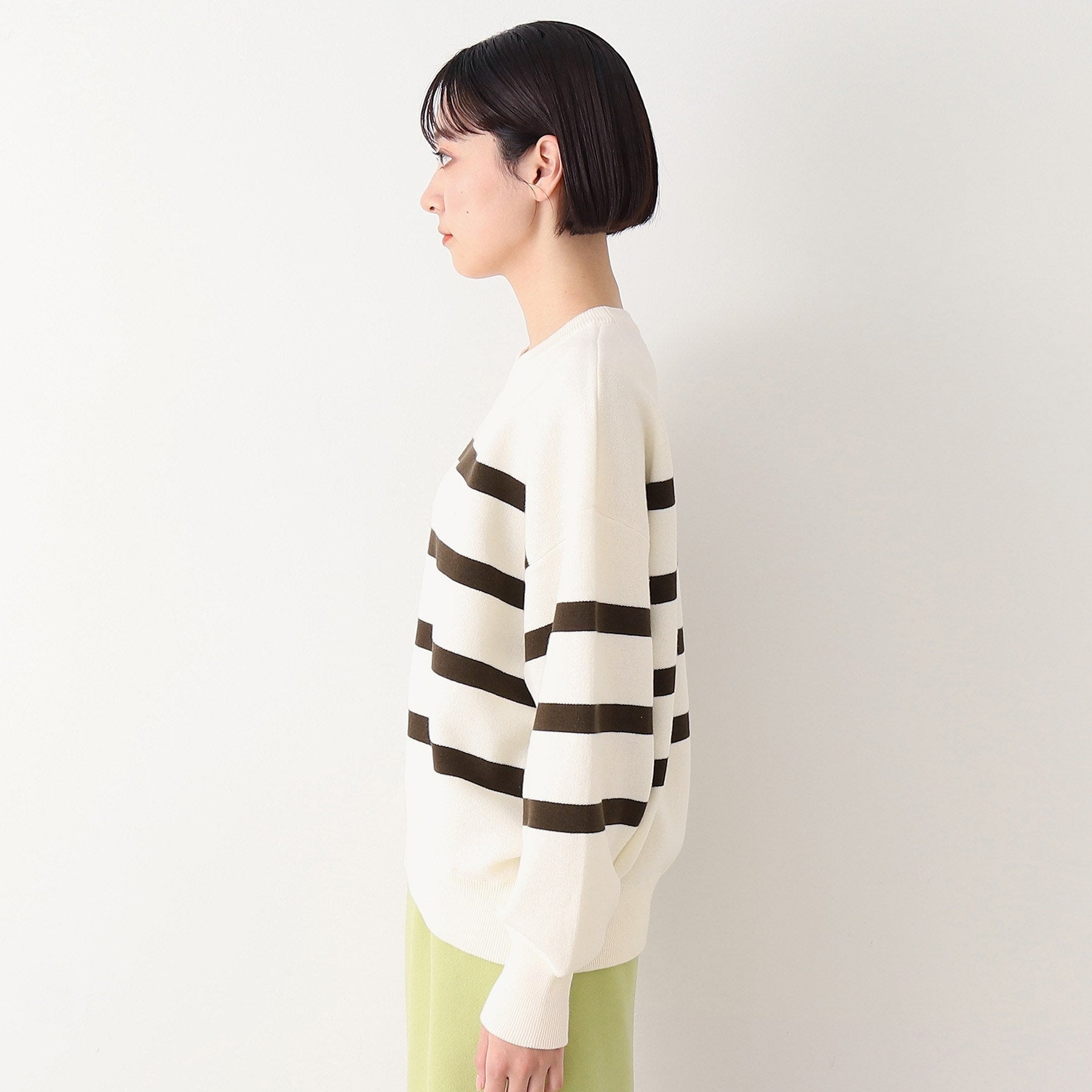 デッサン Dessin 【洗える】クルーネックボーダープルオーバー（XS～L） （ネイビー(394)） ネイビー(394)