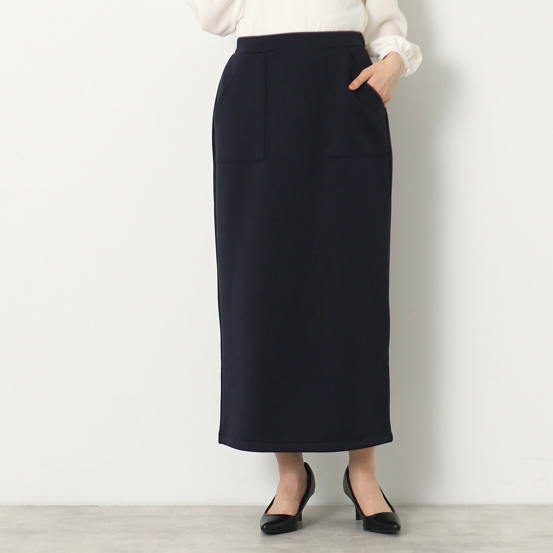 デッサン Dessin ダンボールジャージストレートスカート