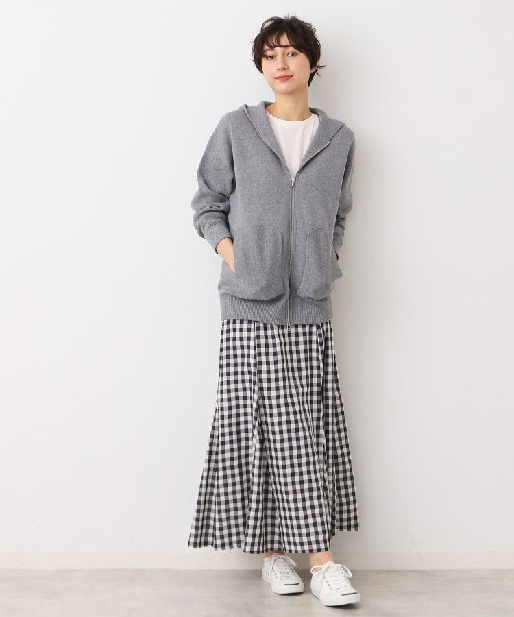 デッサン Dessin チェック柄マーメイドスカート（XS～L） （サックスブルー(290)） サックスブルー(290)