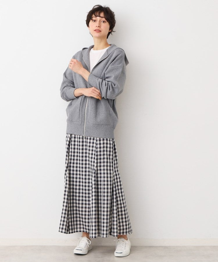 デッサン Dessin チェック柄マーメイドスカート（XS～L） （サックスブルー(290)） サックスブルー(290)