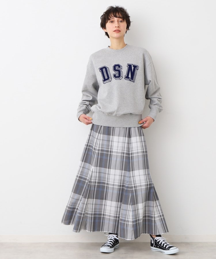 デッサン Dessin チェック柄マーメイドスカート（XS～L） （サックスブルー(290)） サックスブルー(290)