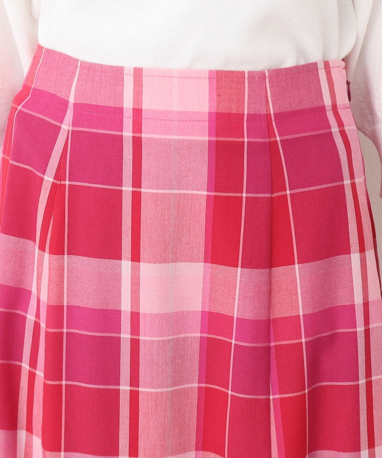 デッサン Dessin チェック柄マーメイドスカート（XS～L） （サックスブルー(290)） サックスブルー(290)