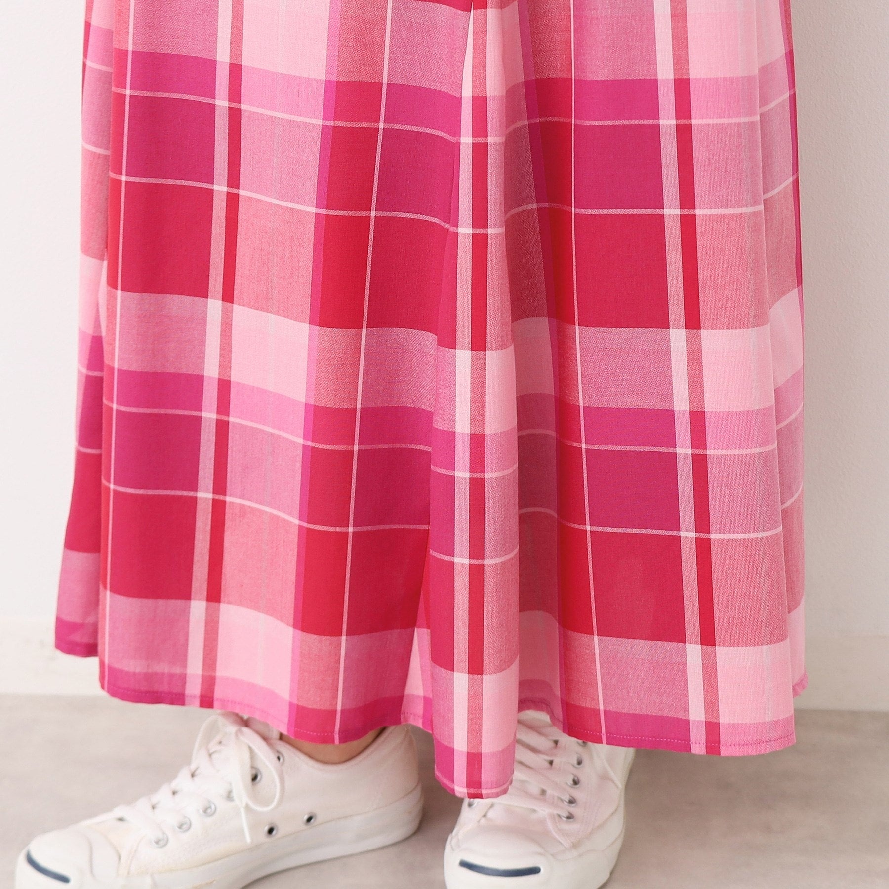 デッサン Dessin チェック柄マーメイドスカート（XS～L） （サックスブルー(290)） サックスブルー(290)
