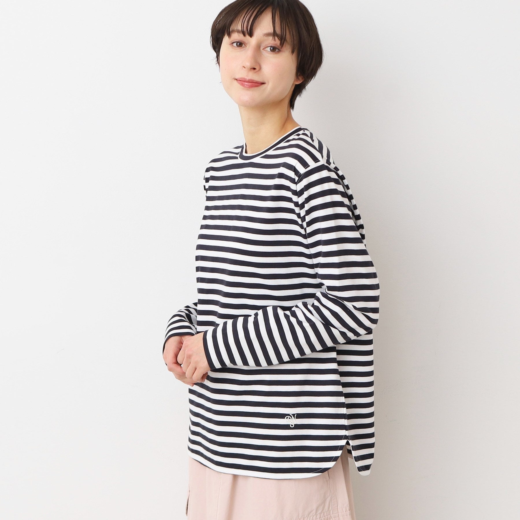 デッサン Dessin ロングスリーブTシャツ（XS～L） （ホワイト(002)） ホワイト(002)