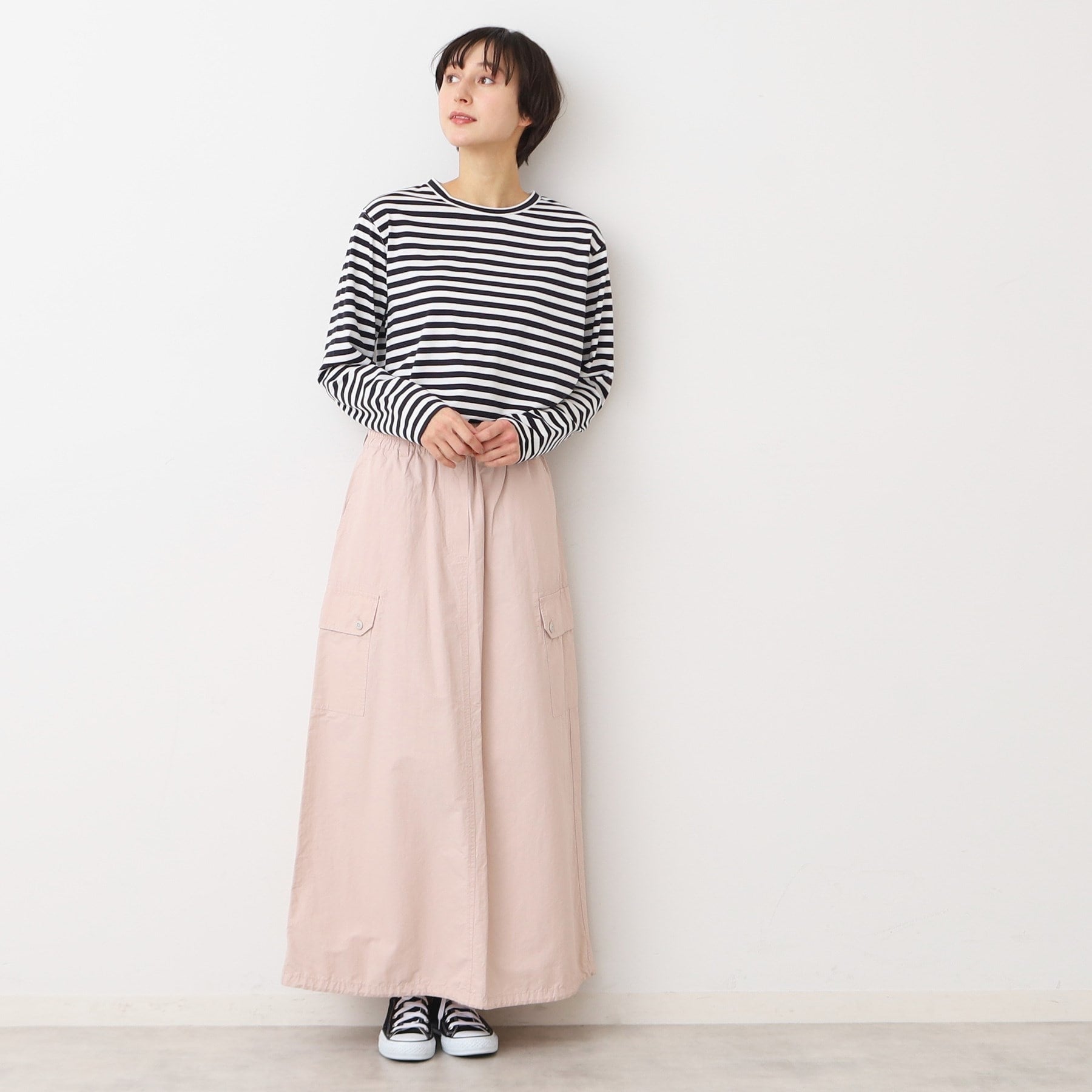 デッサン Dessin ロングスリーブTシャツ（XS～L） （ホワイト(002)） ホワイト(002)