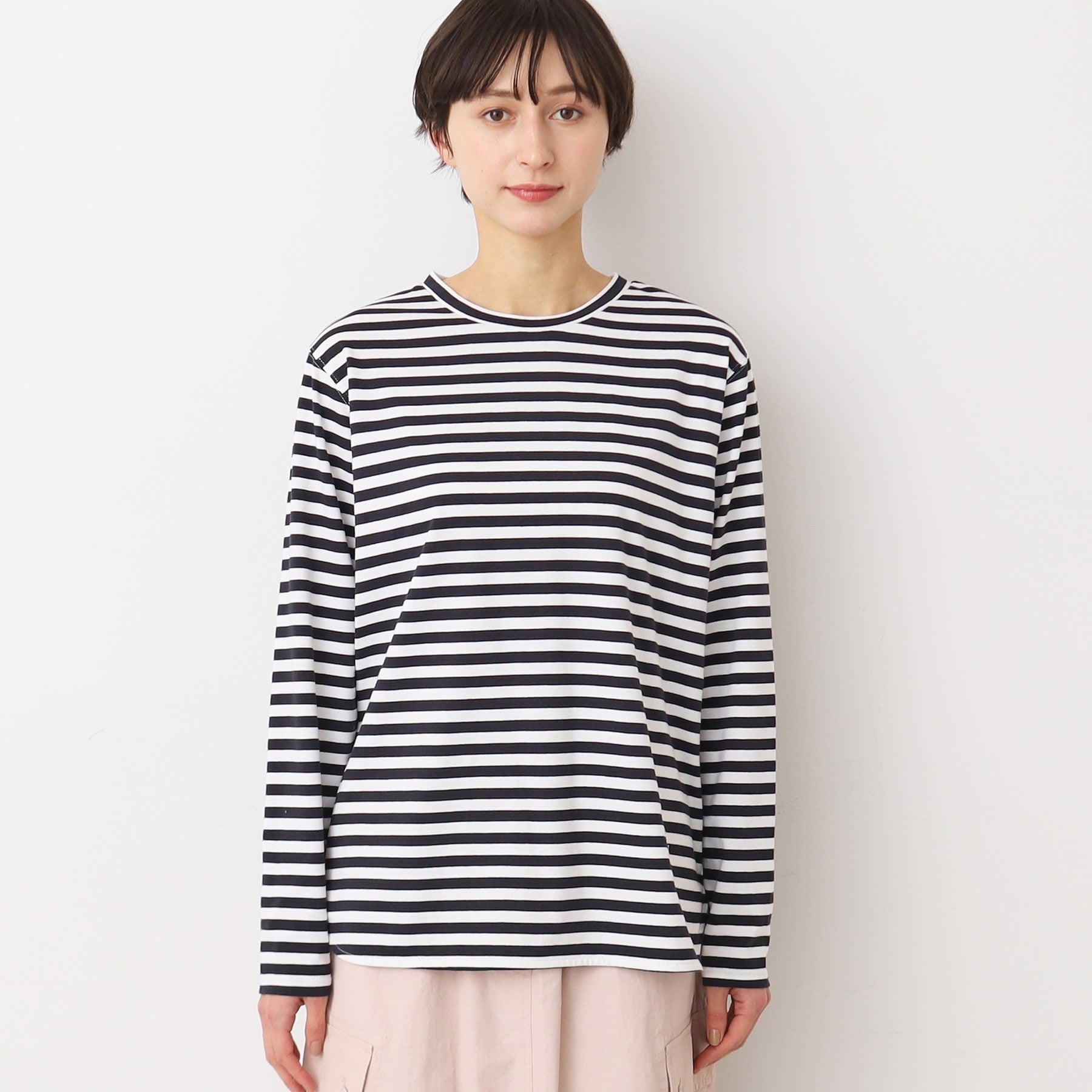 デッサン Dessin ロングスリーブTシャツ（XS～L） （ホワイト(002)） ホワイト(002)