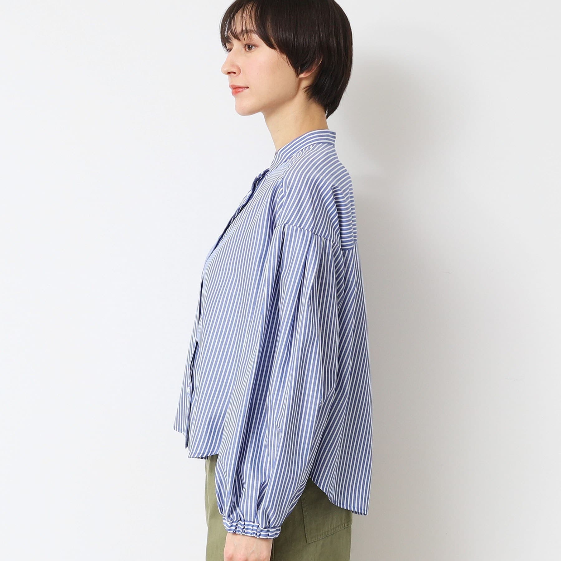 デッサン Dessin 【洗える】バンドカラーシャツ（XS～L） （イエロー(331)） イエロー(331)