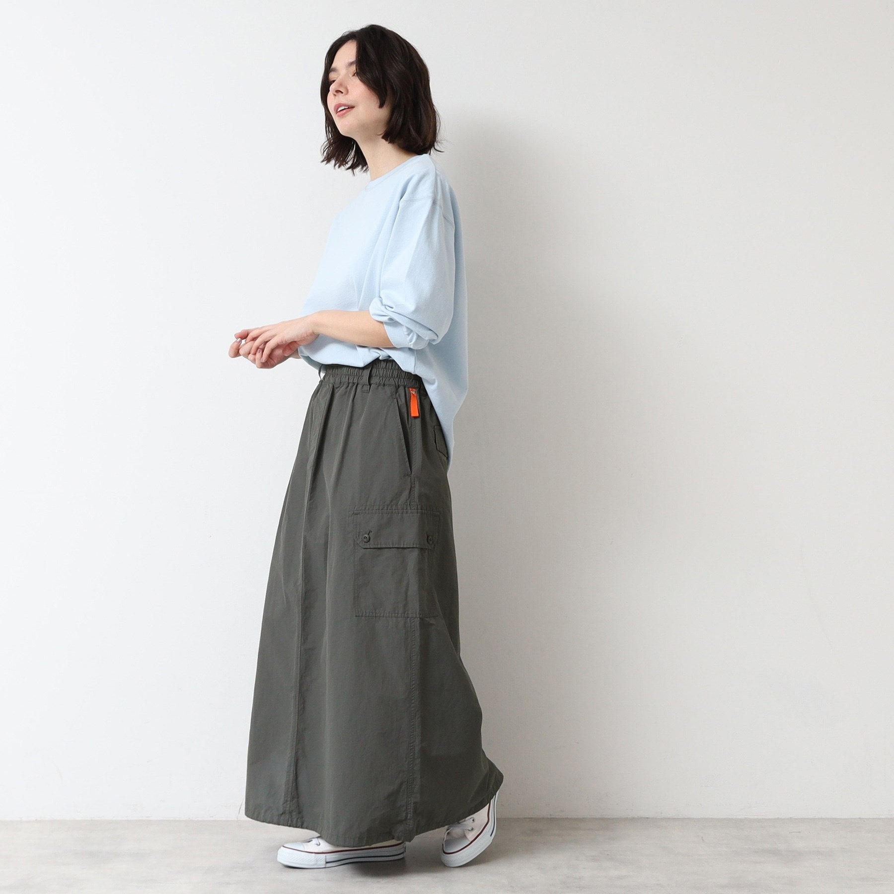 デッサン Dessin スピンドル付ワークスカート