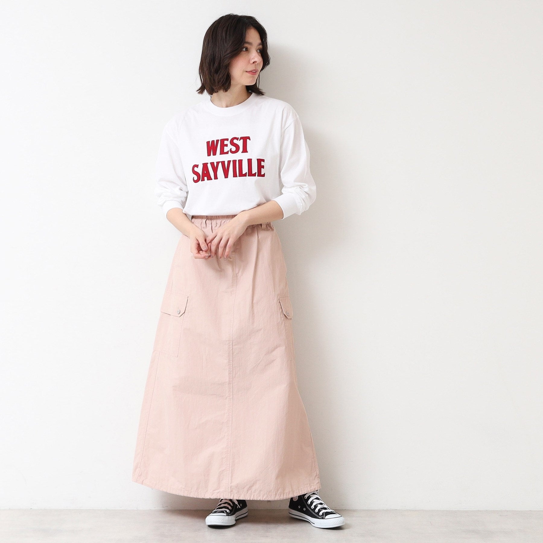デッサン Dessin スピンドル付ワークスカート