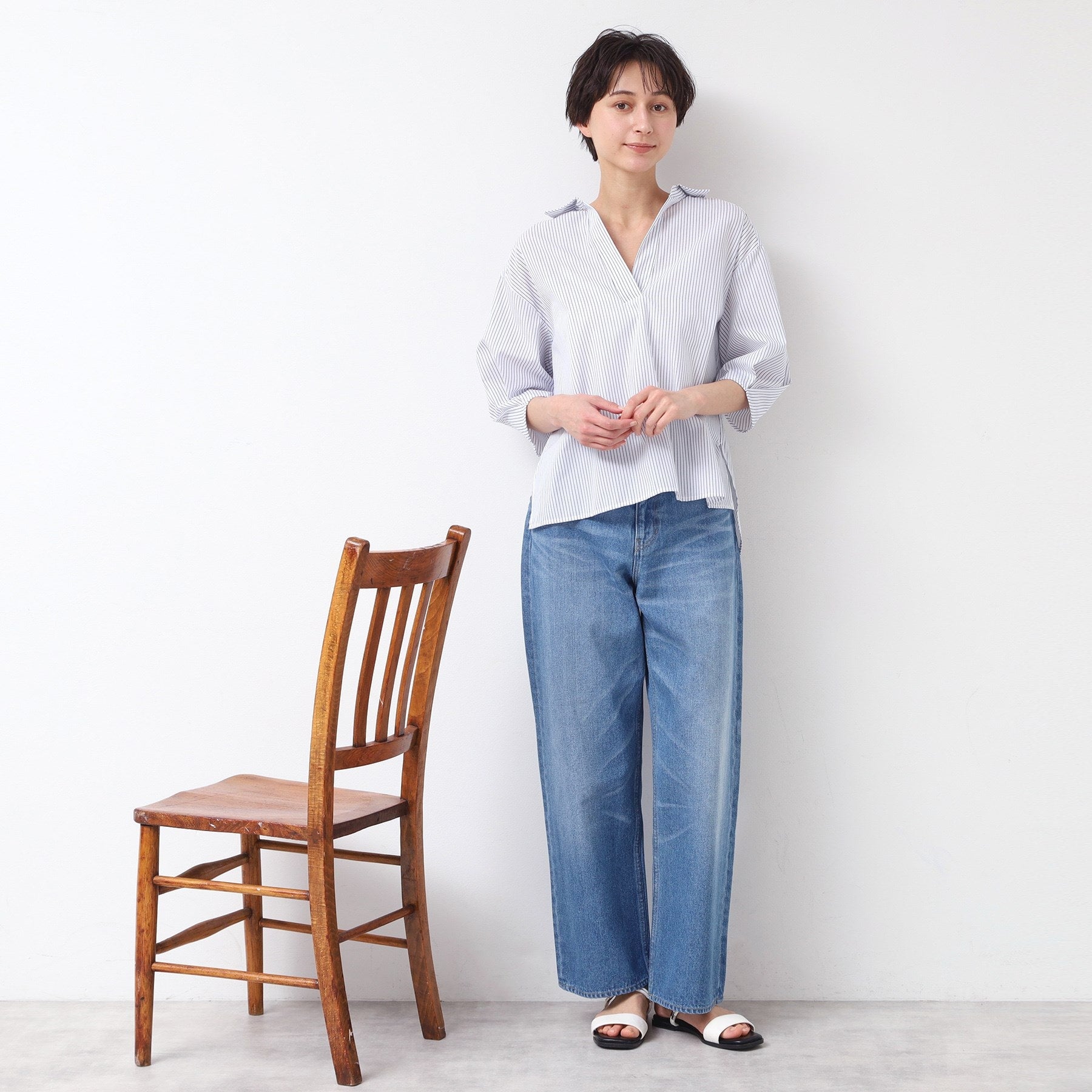 デッサン Dessin シャツカラースキッパー（XS～L） （ブラック(219)） ブラック(219)