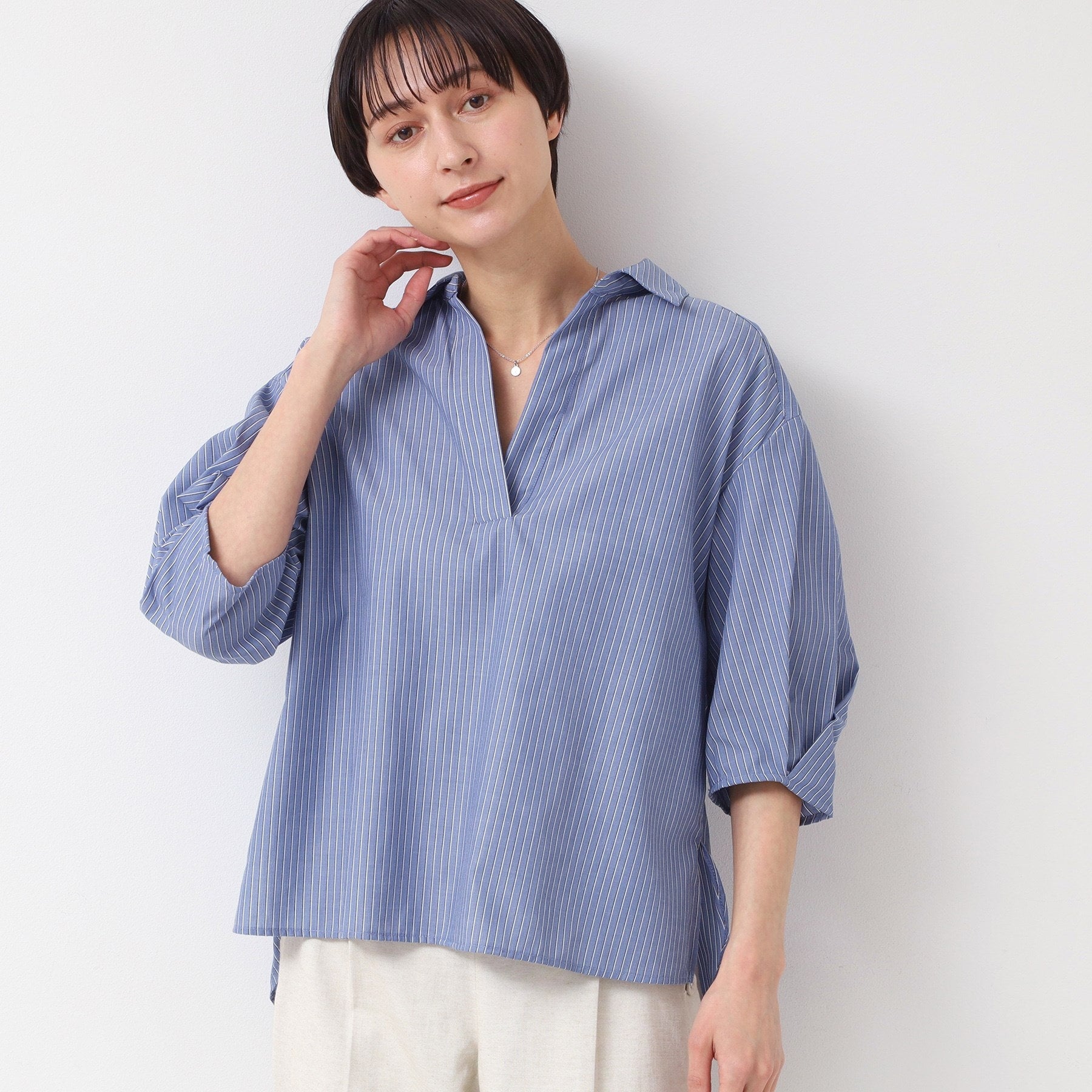 デッサン Dessin シャツカラースキッパー（XS～L） （ブラック(219)） ブラック(219)