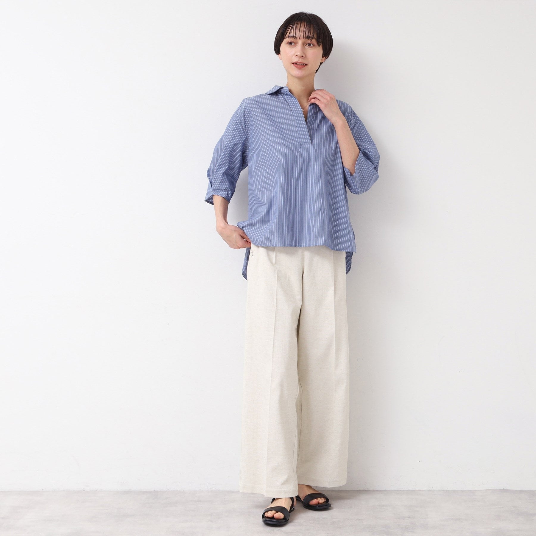 デッサン Dessin シャツカラースキッパー（XS～L） （ブラック(219)） ブラック(219)