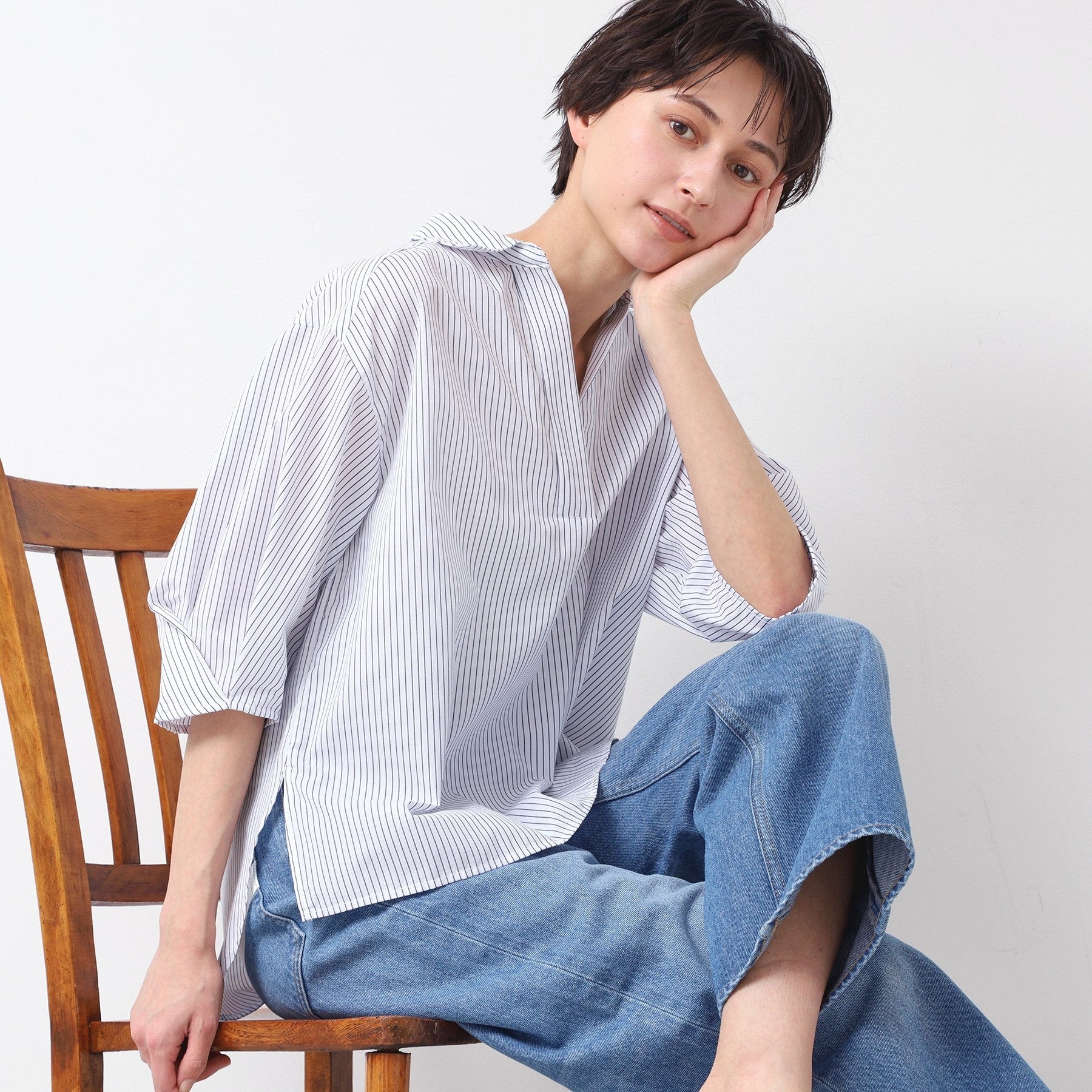 デッサン Dessin シャツカラースキッパー（XS～L） （ブラック(219)） ブラック(219)