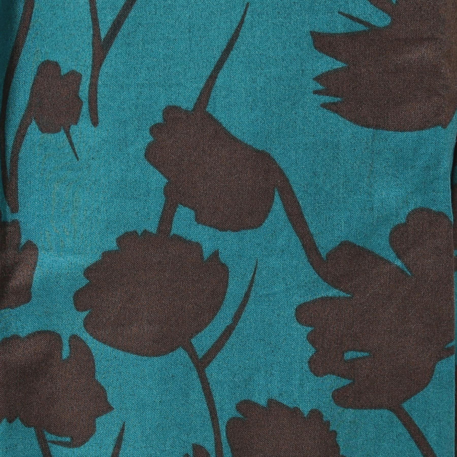 デッサン Dessin 【ウエストゴム・洗える】フラワープリントパンツ （グリーン(122)） グリーン(122)