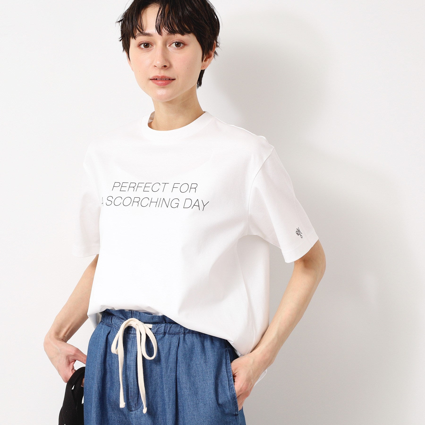 デッサン Dessin 【接触冷感／抗菌防臭】アイスクリアコットンロゴTシャツ （カーキ(027)） カーキ(027)
