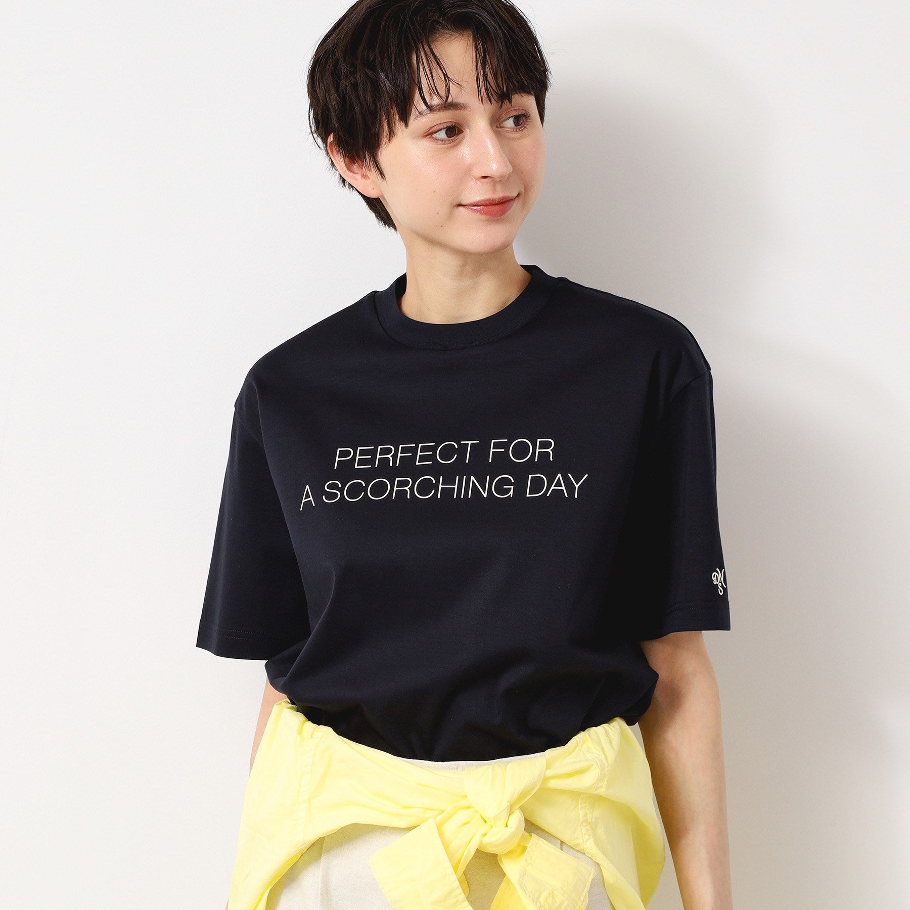 デッサン Dessin 【接触冷感／抗菌防臭】アイスクリアコットンロゴTシャツ （カーキ(027)） カーキ(027)