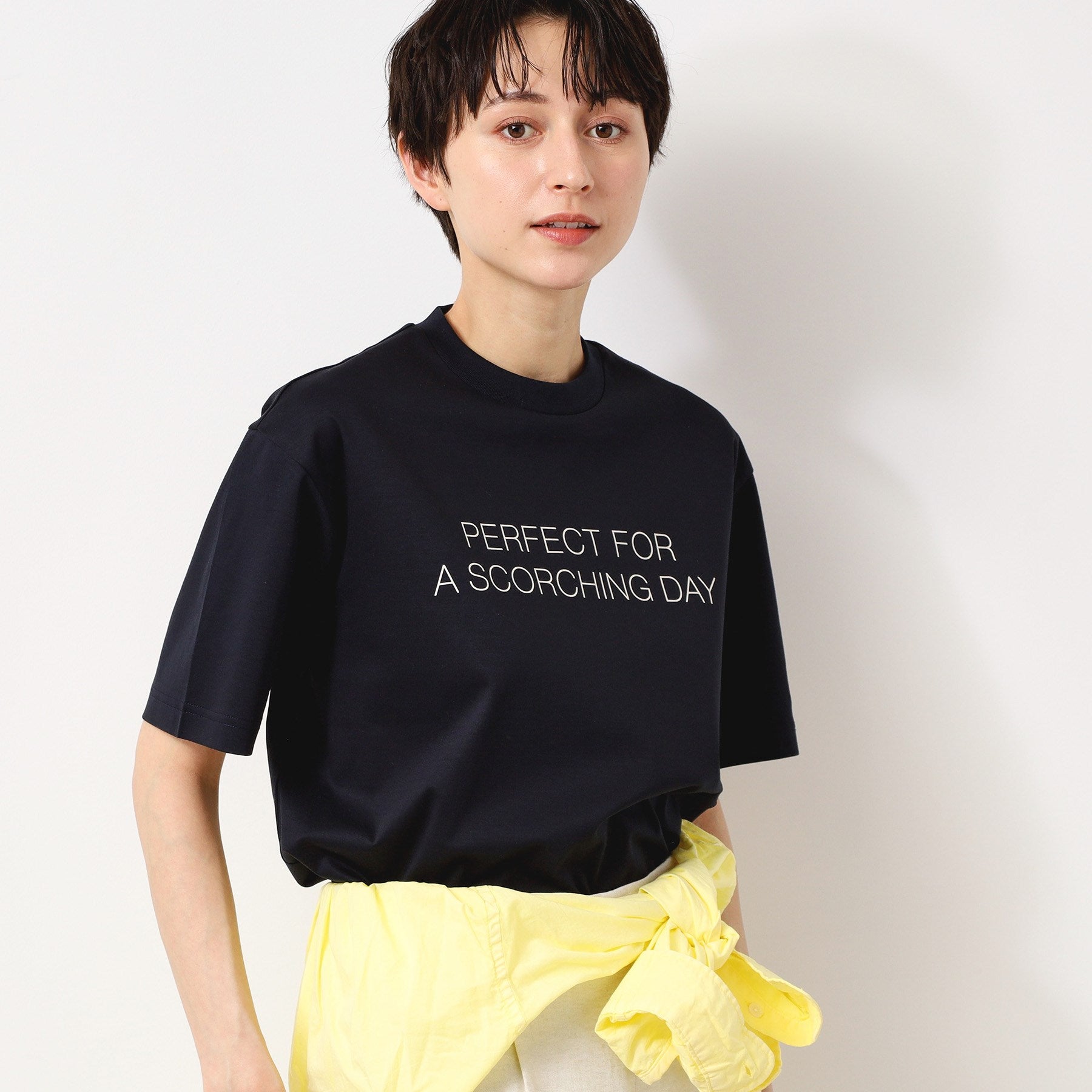 デッサン Dessin 【接触冷感／抗菌防臭】アイスクリアコットンロゴTシャツ （カーキ(027)） カーキ(027)
