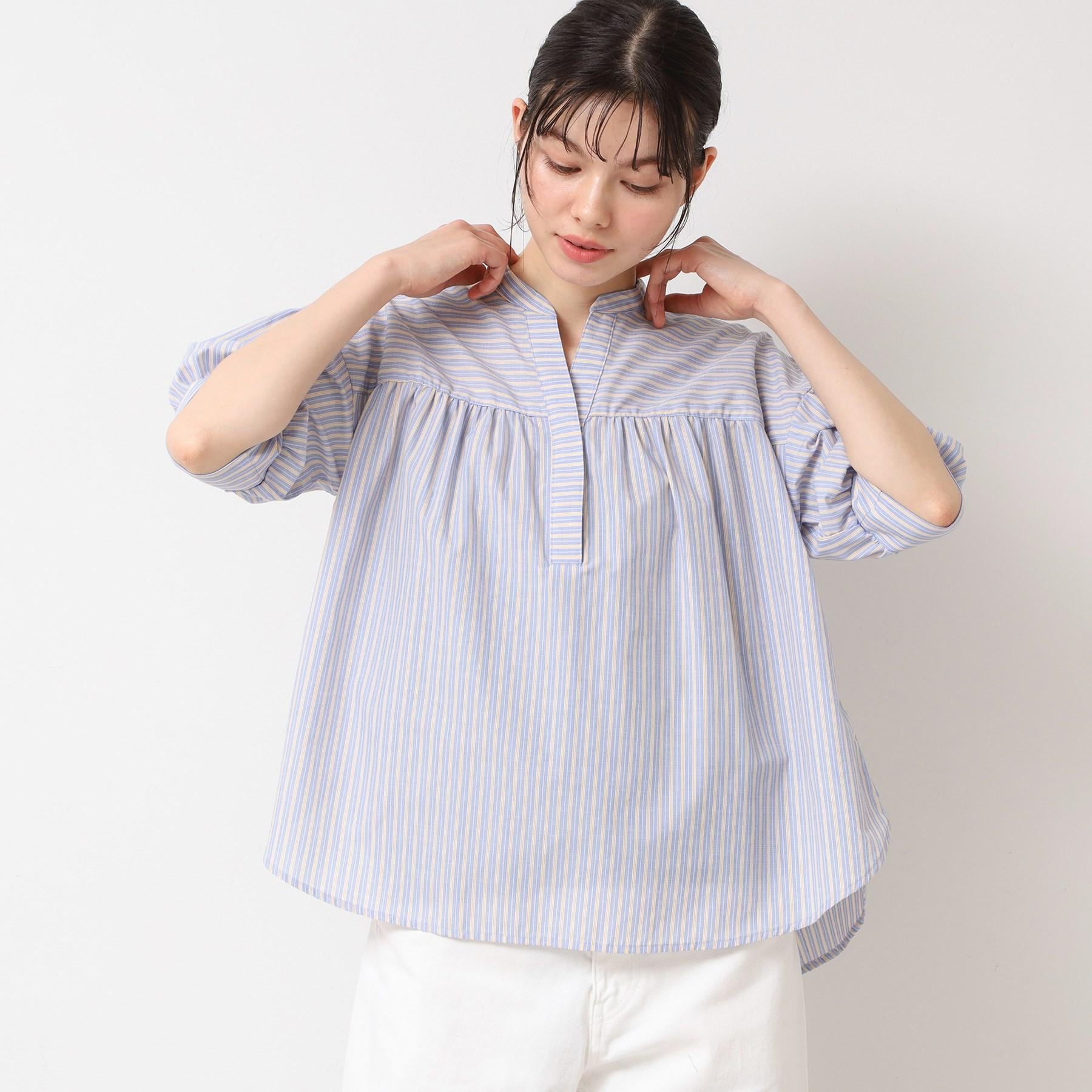 デッサン Dessin フロント切り替えシャツ（XS～L） （マスタード(333)） マスタード(333)