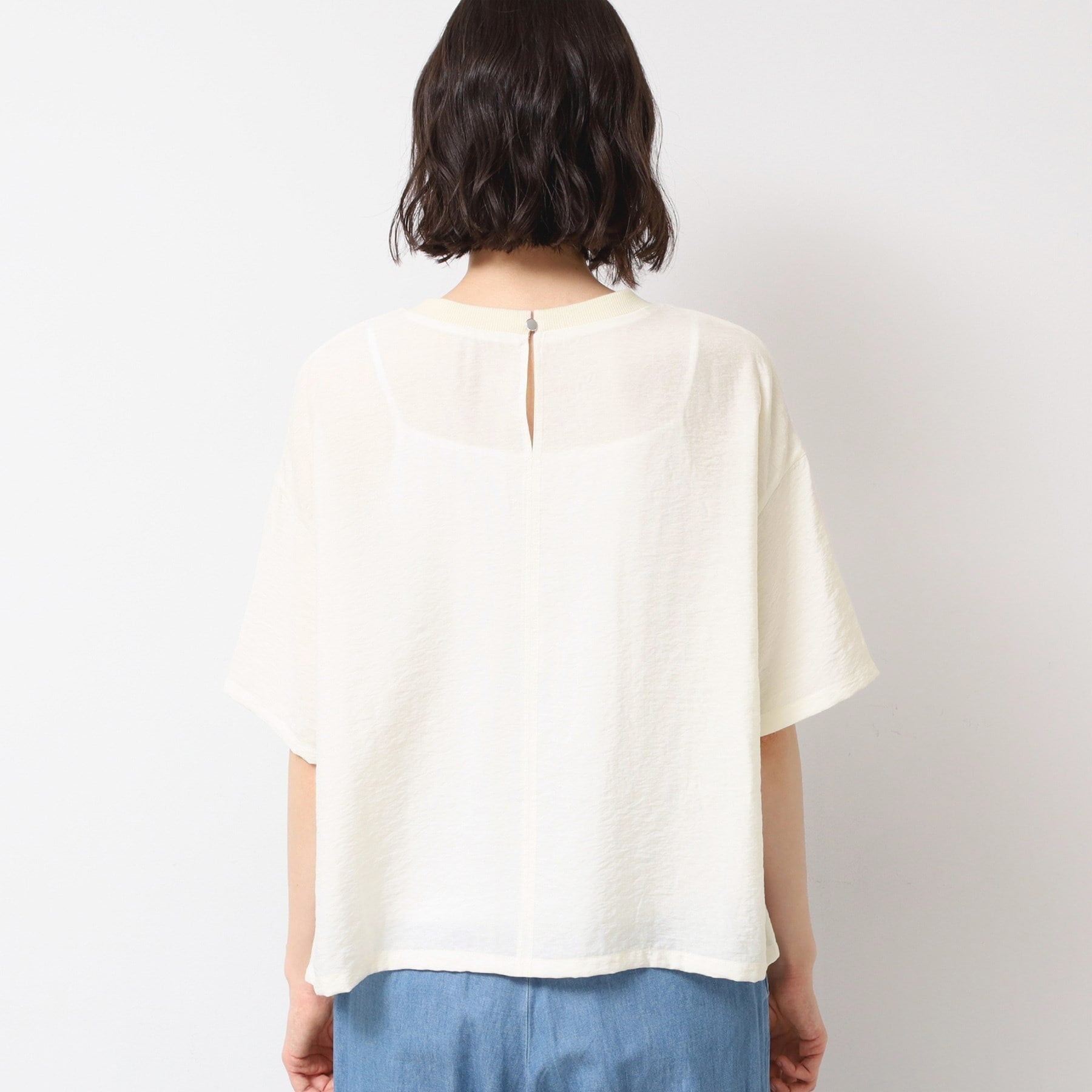 デッサン Dessin ロゴ入りブラウス（XS～L） （ブラウン(043)） ブラウン(043)