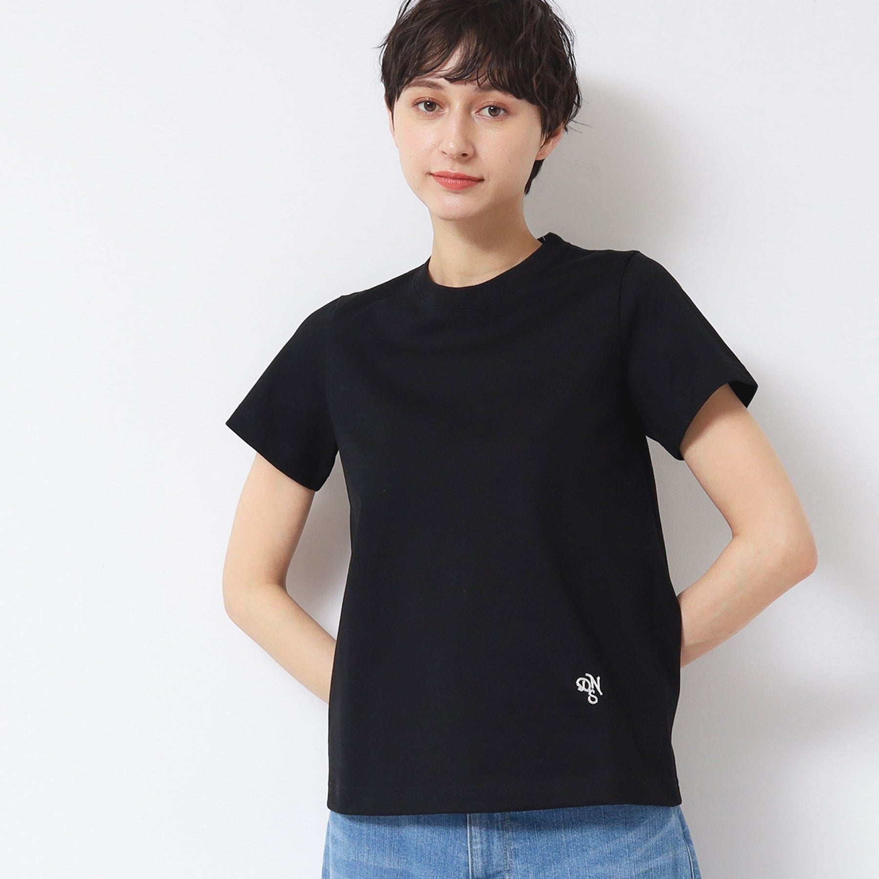 デッサン Dessin 【日本製】シンプルクルーネックTシャツ（S～L） （ホワイト(001)） ホワイト(001)