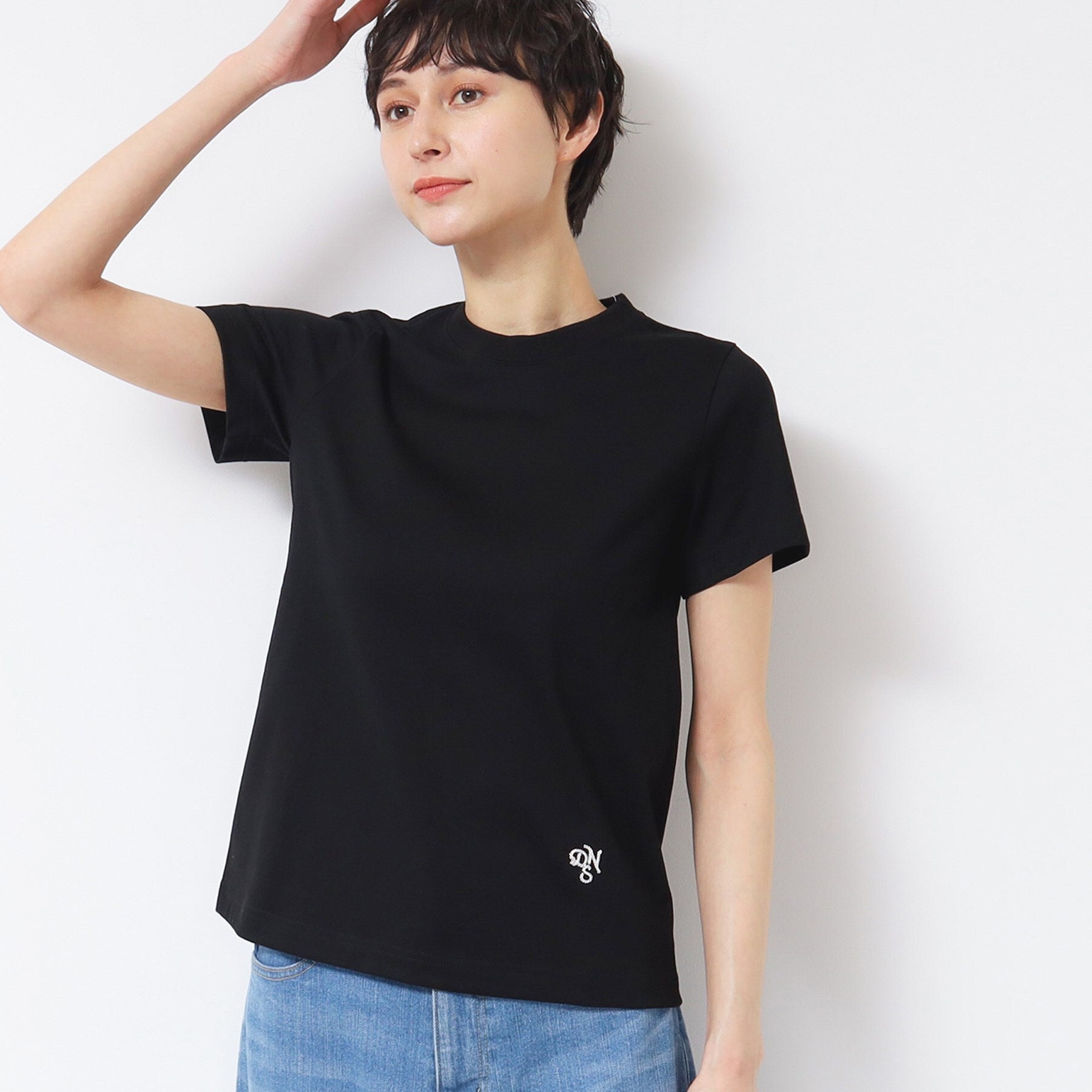 デッサン Dessin 【日本製】シンプルクルーネックTシャツ（S～L） （ホワイト(001)） ホワイト(001)