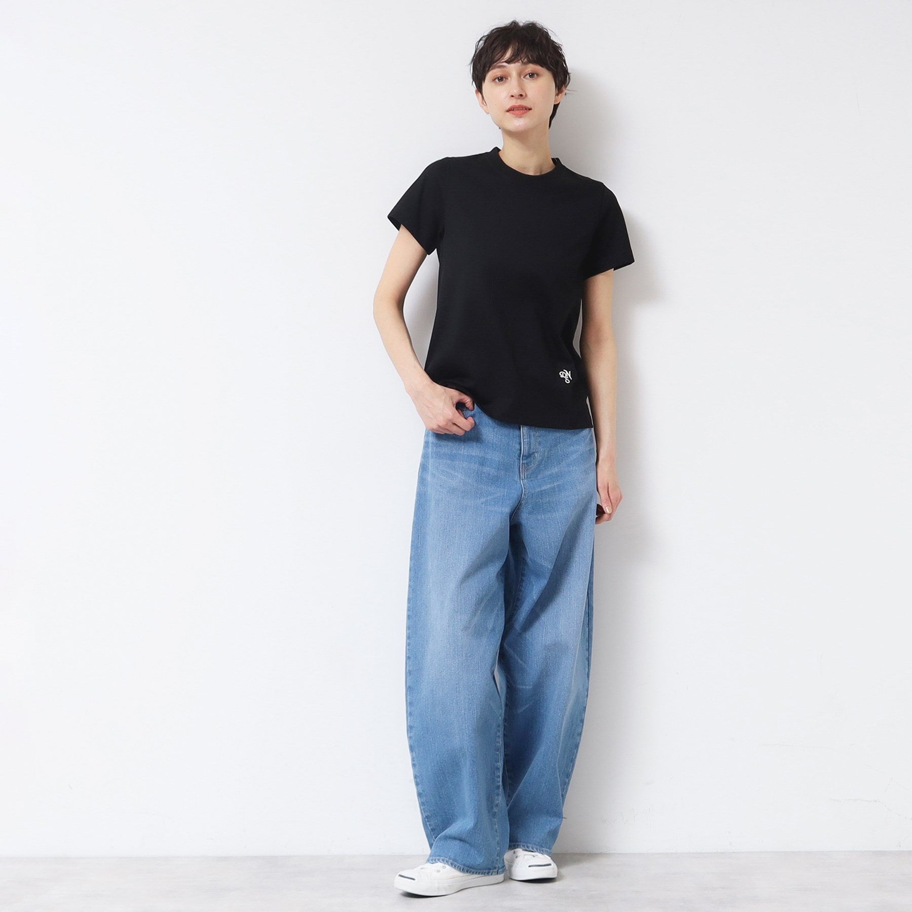 デッサン Dessin 【日本製】シンプルクルーネックTシャツ（S～L） （ホワイト(001)） ホワイト(001)