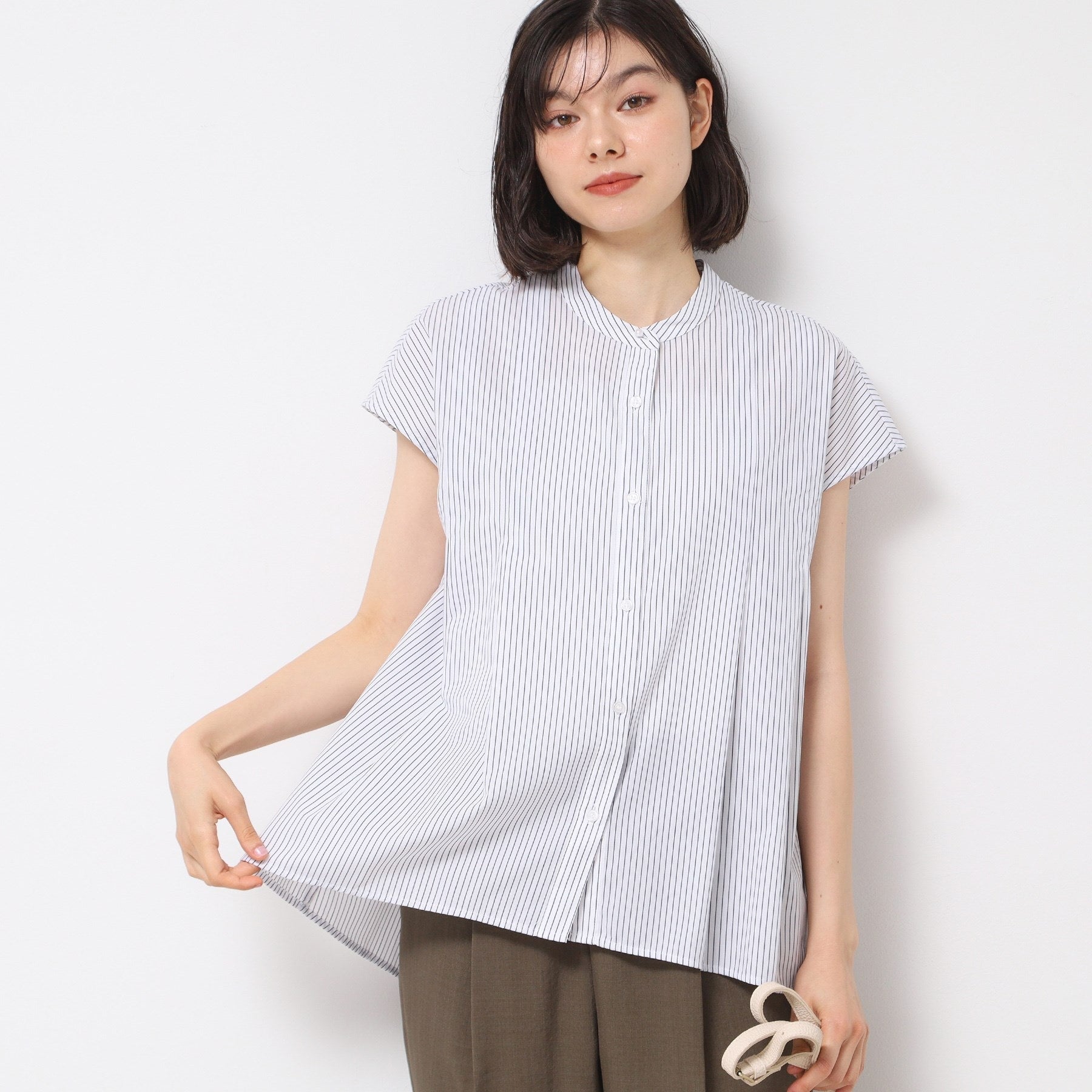 デッサン Dessin フレンチスリーブブラウス（XS～L） （ブルー(393)） ブルー(393)