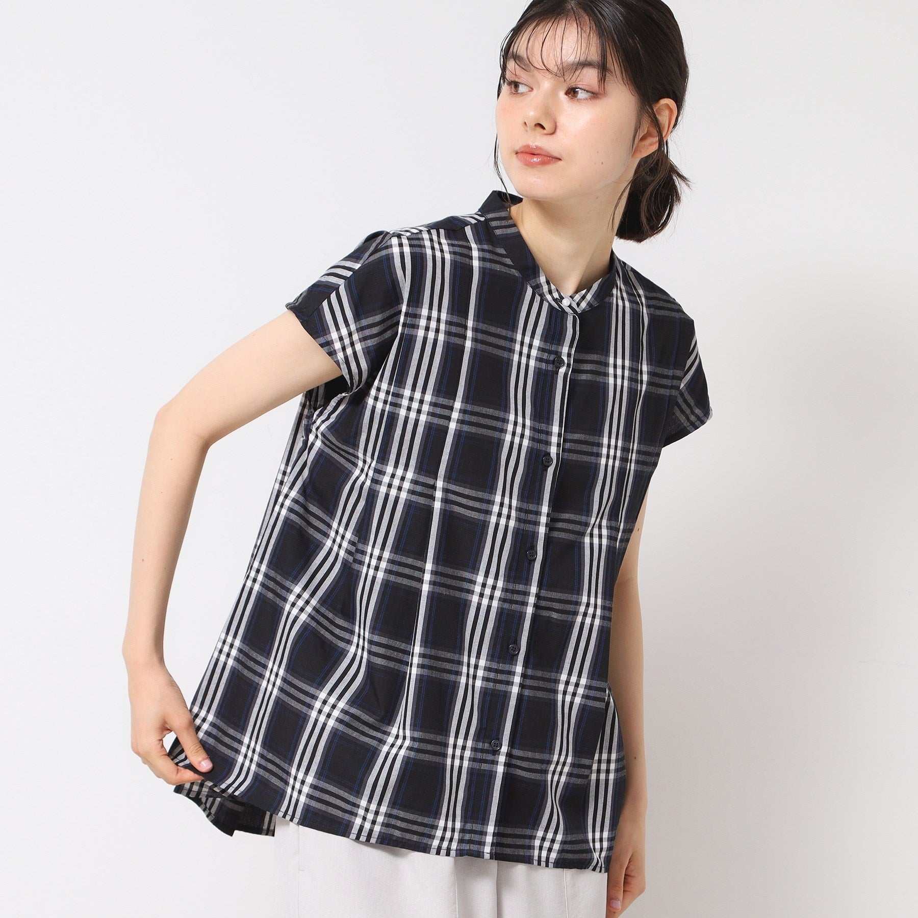 デッサン Dessin フレンチスリーブブラウス（XS～L） （ブルー(293)） ブルー(293)