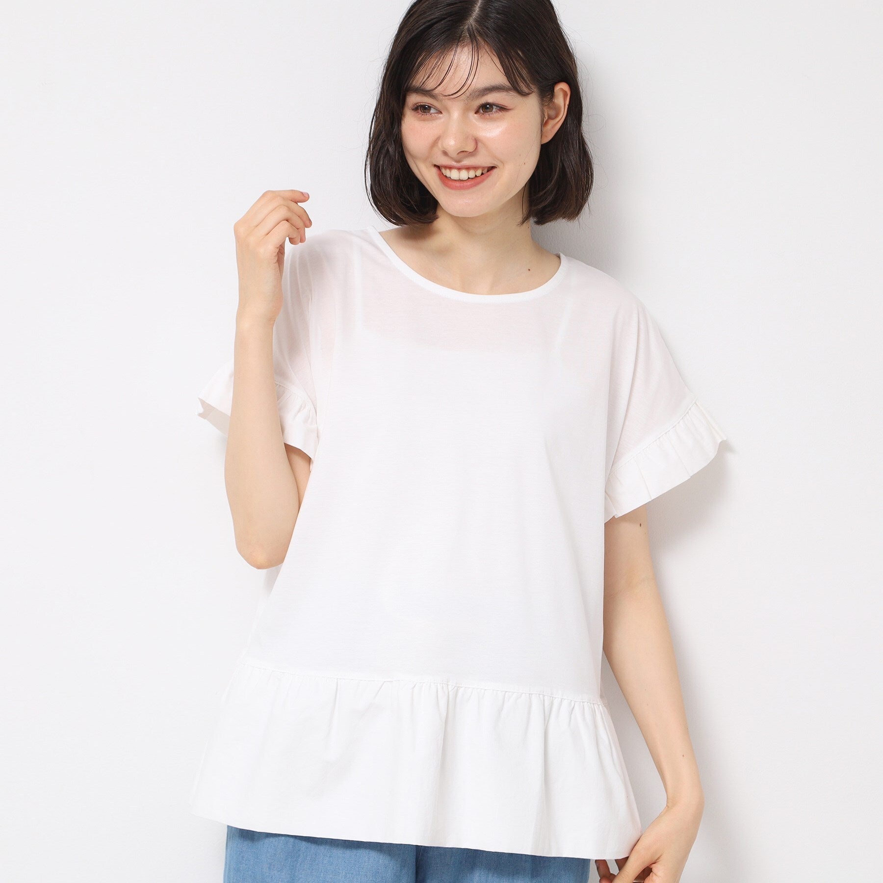 デッサン Dessin 切り替えカットソー （オリーブグリーン(026)） オリーブグリーン(026)