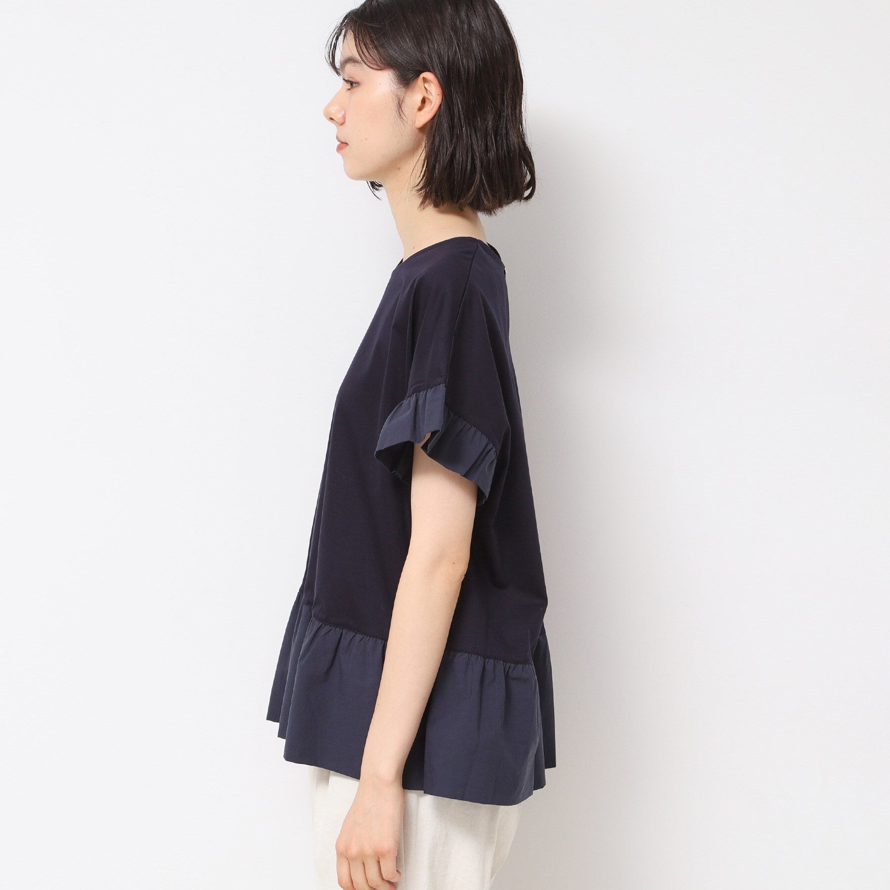 デッサン Dessin 切り替えカットソー （オリーブグリーン(026)） オリーブグリーン(026)