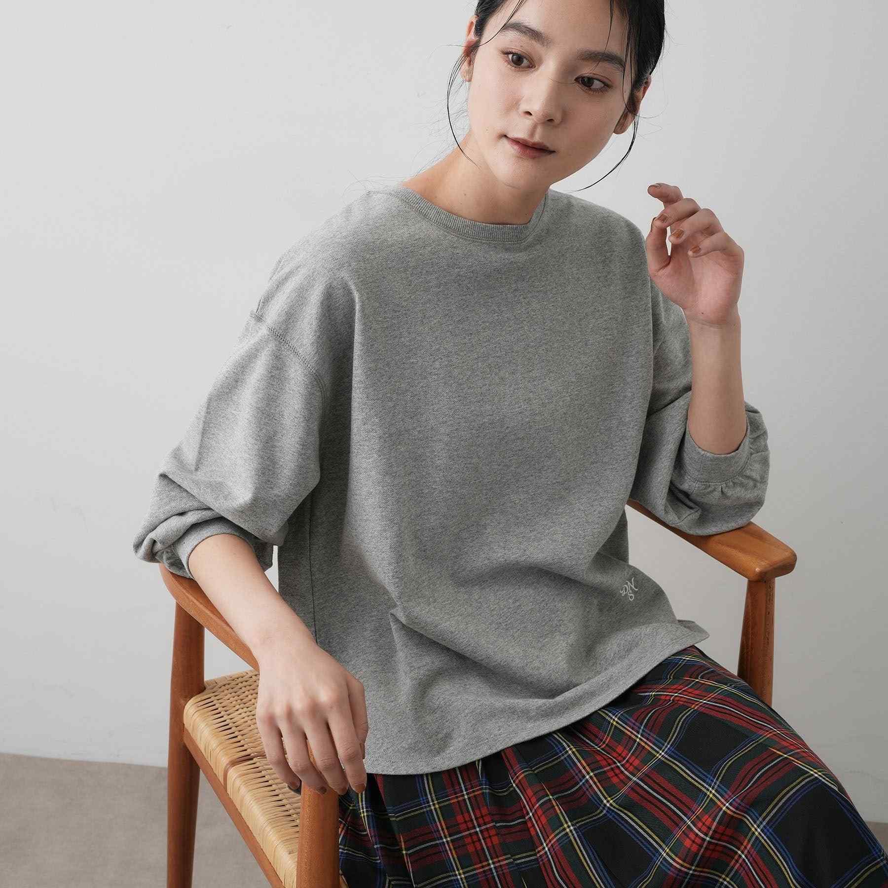 デッサン Dessin 【360度可愛い・洗える】バックヘンリーカットソー （グレー(012)） グレー(012)