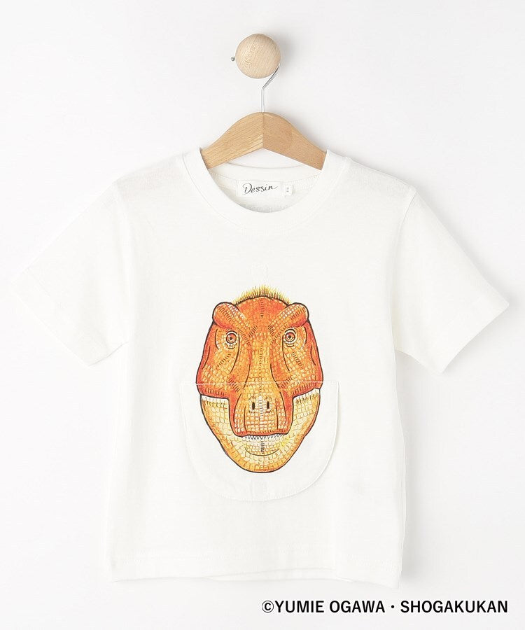 デッサン Dessin 【小学館】コラボ 恐竜変身Tシャツ （チャコールグレー(414)） チャコールグレー(414)