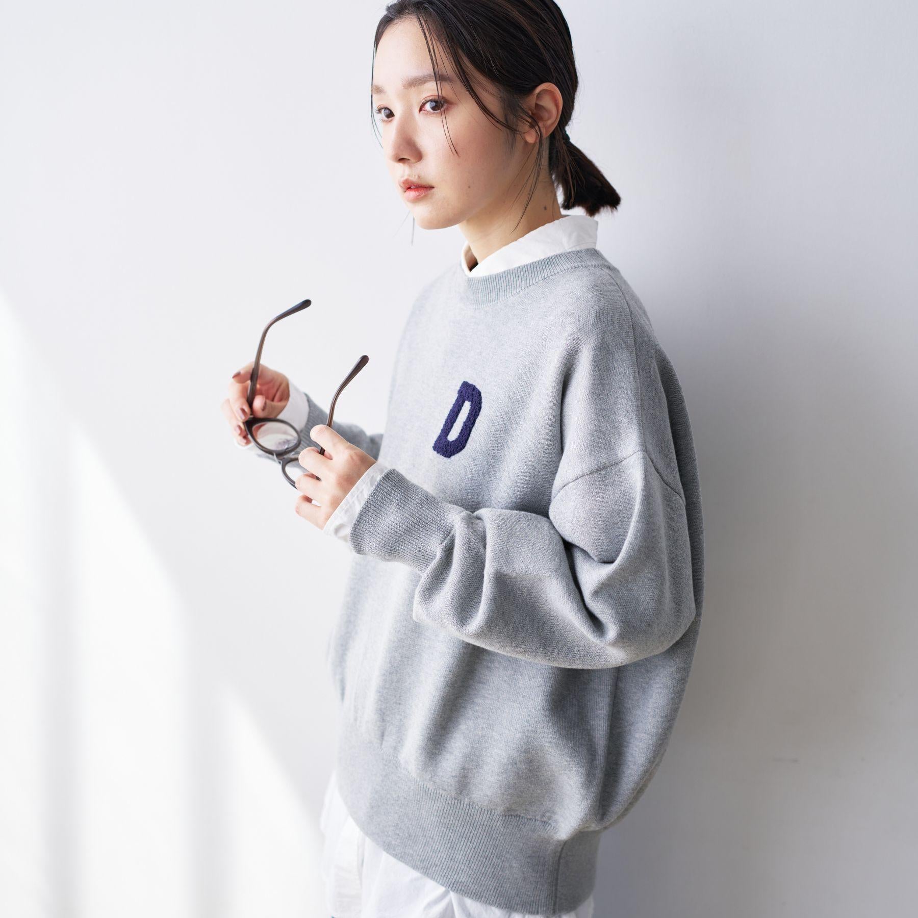 デッサン Dessin さがら刺繍クルーネックニット （オフホワイト(003)） オフホワイト(003)