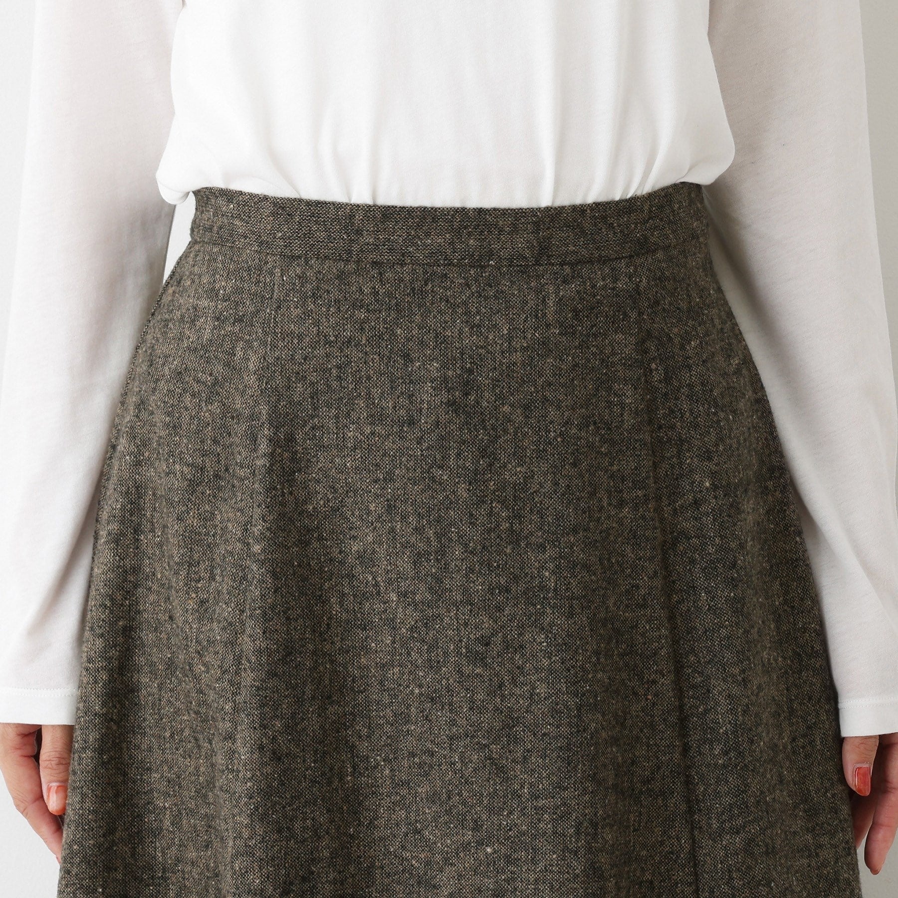 デッサン Dessin ツイードフレアスカート （ブラウン(544)） ブラウン(544)