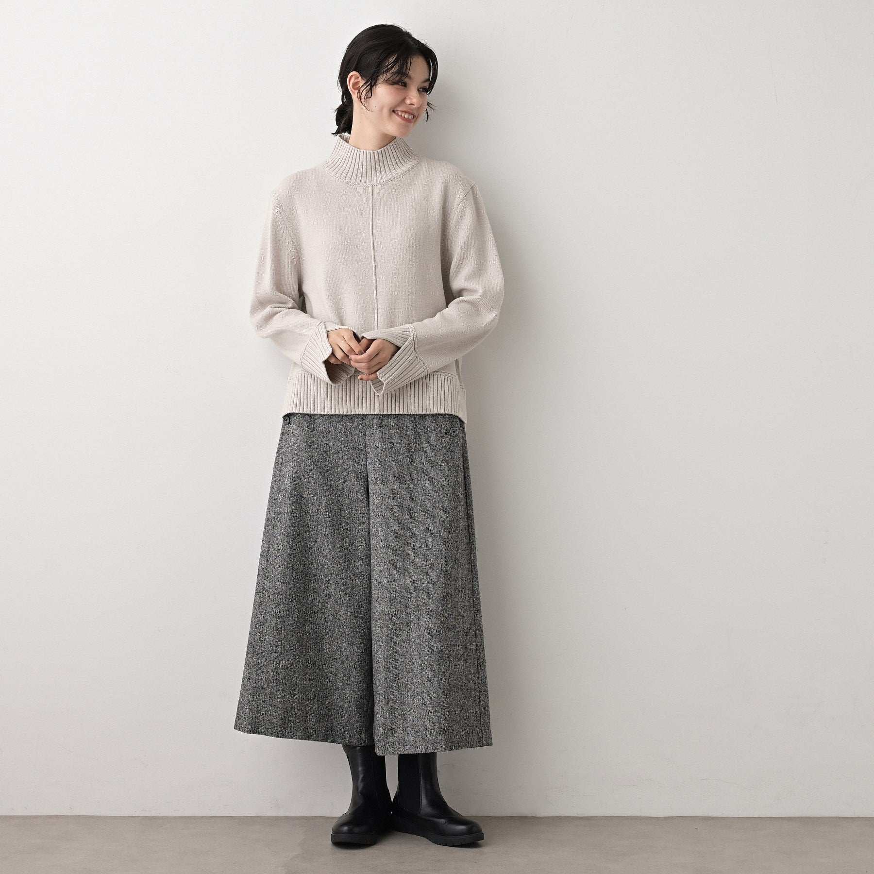 デッサン Dessin ハイネックニット （レッド(063)） レッド(063)