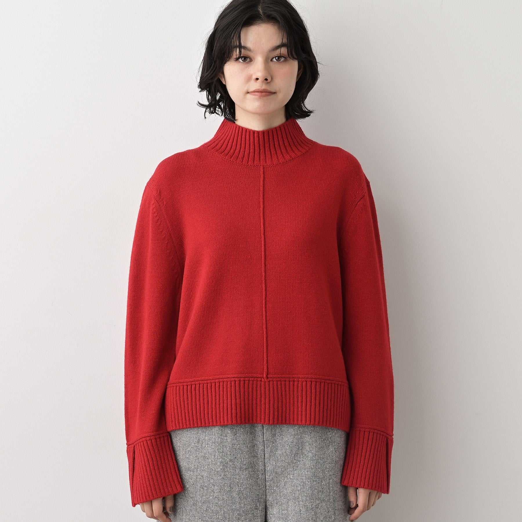 デッサン Dessin ハイネックニット （レッド(063)） レッド(063)