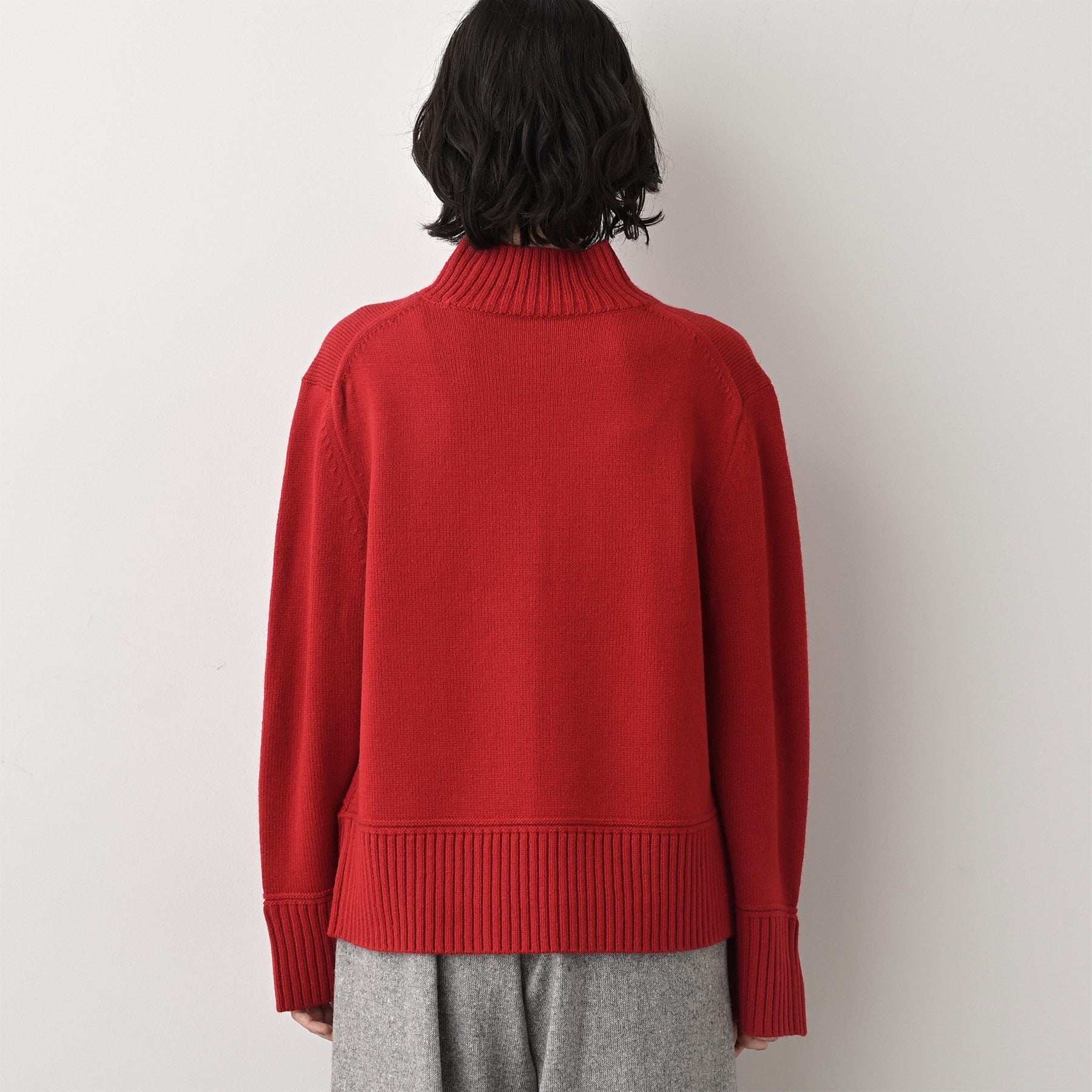 デッサン Dessin ハイネックニット （レッド(063)） レッド(063)